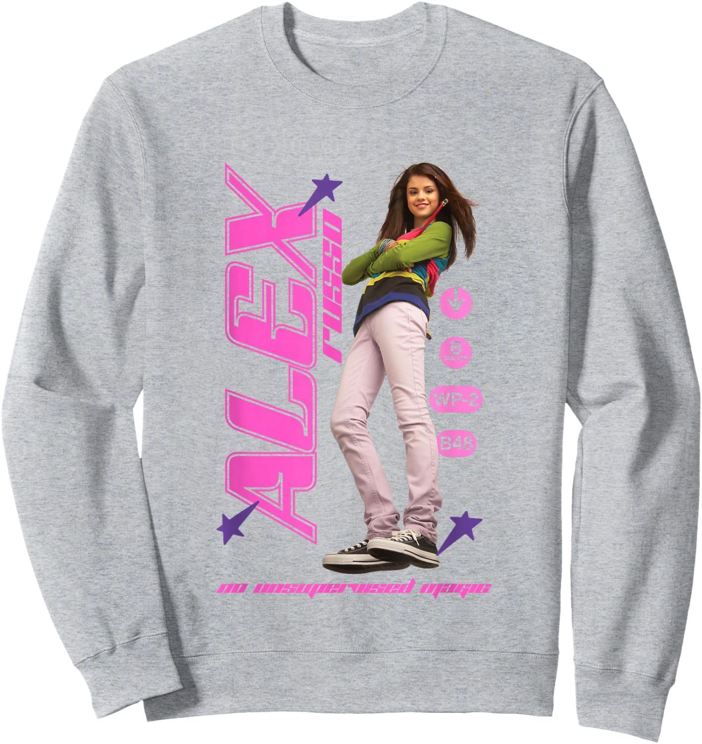 Disney Wizards of Waverly Place Alex Russo Girly Big Poster , white, S Sweatshirt - Sweatshirt | Ash
