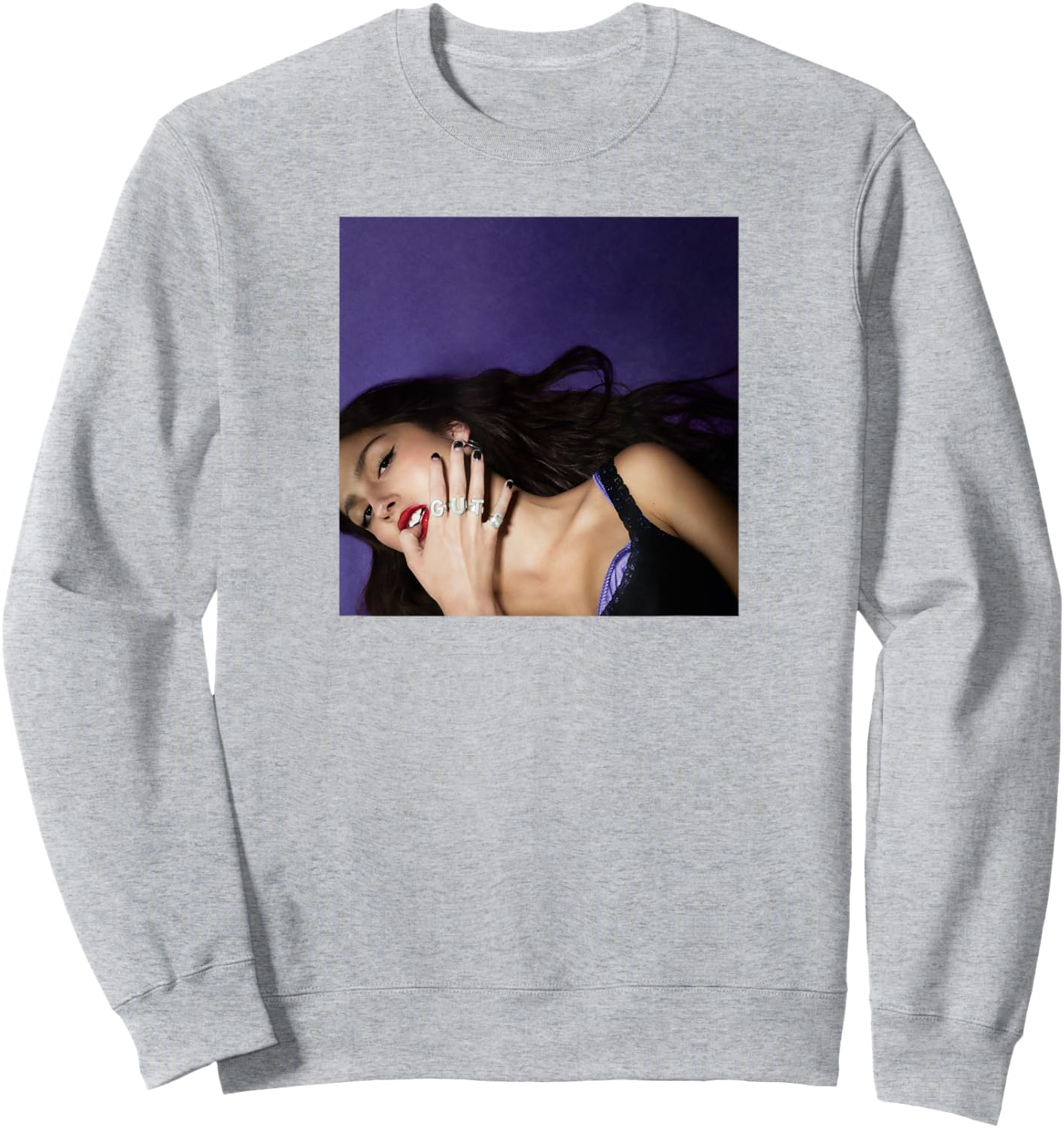 Official Olivia Rodrigo Guts Album Cover , White Sweatshirt - Sweatshirt | Ash