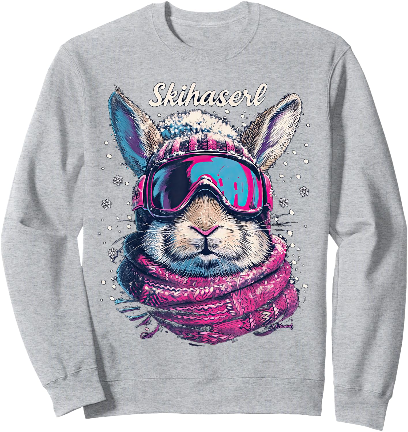 Skihaserl Apres Ski Haserl Skier Winter Women's , White Sweatshirt - Sweatshirt | Ash