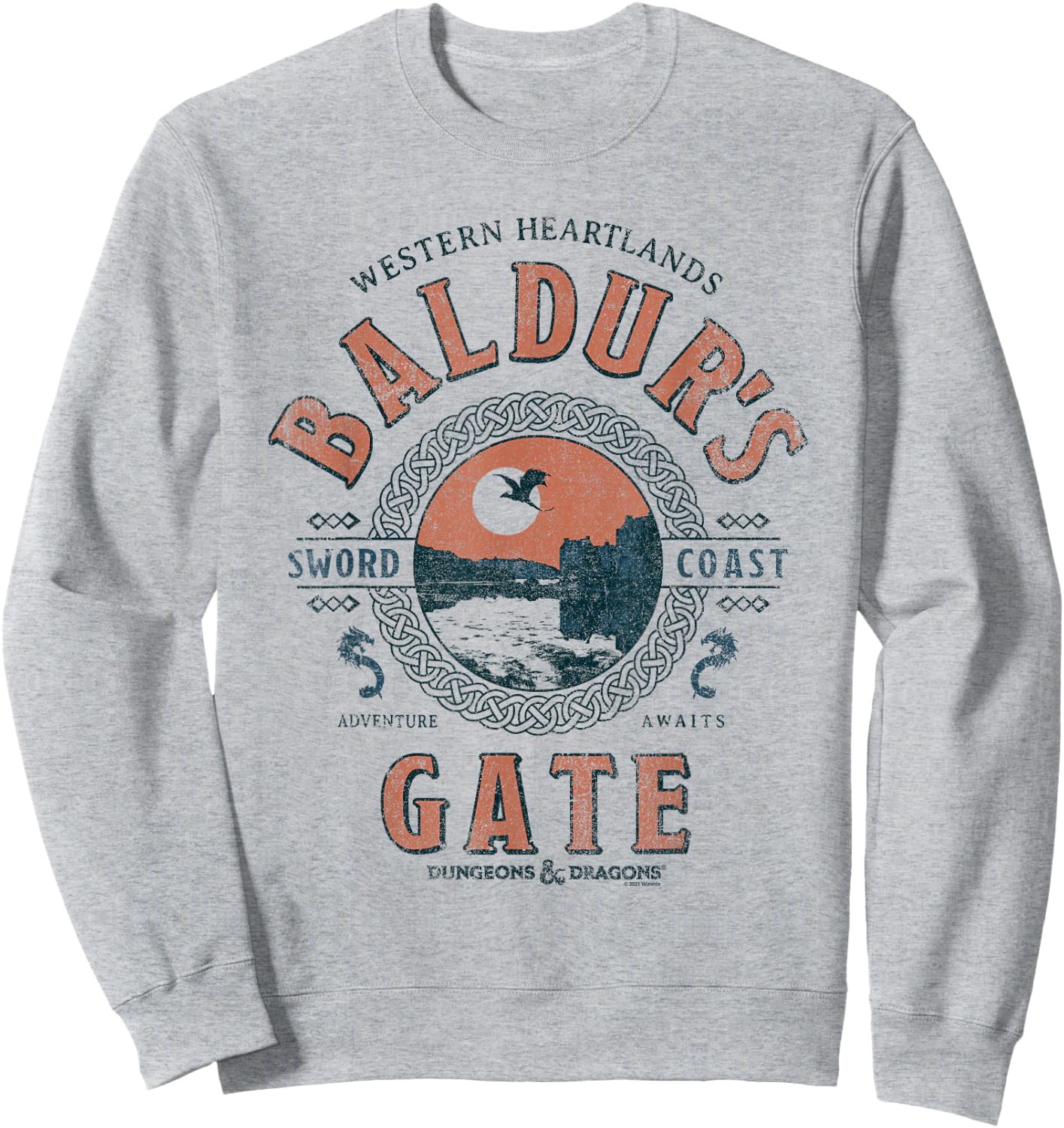 Dungeons & Dragons Adventure Awaits at Baldur's Gate , White Sweatshirt - Sweatshirt | Ash