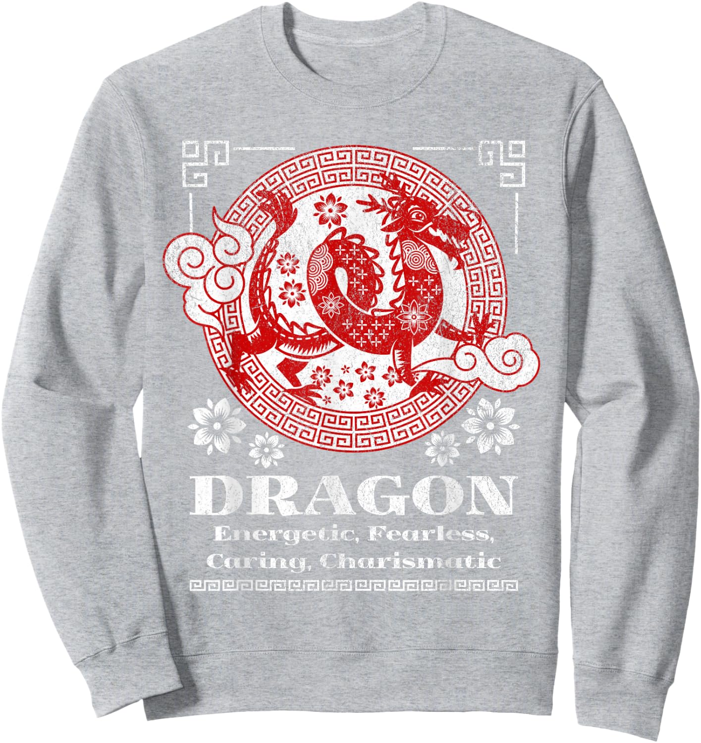 Chinese Zodiac Dragon Personality Sweatshirt - Sweatshirt | Ash