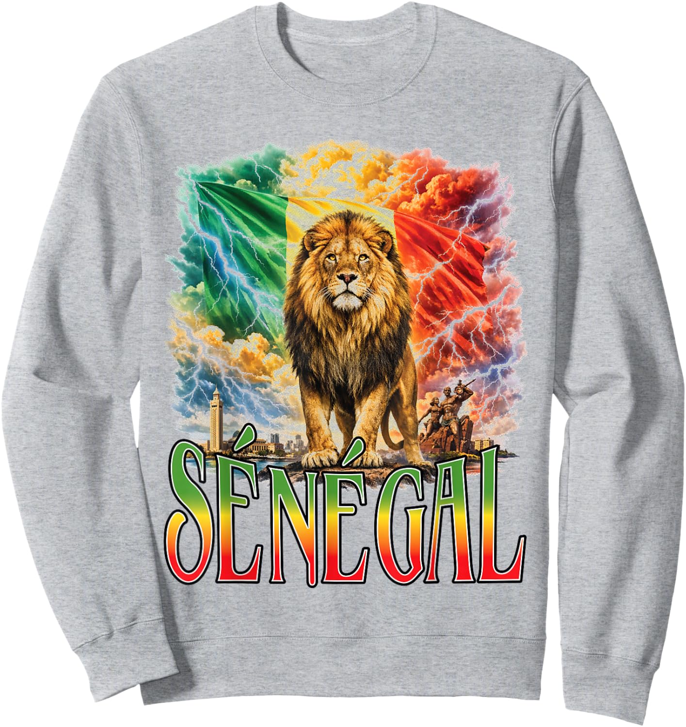 Senegal Bootleg Senegal Y2k Sweatshirt - Sweatshirt | Ash