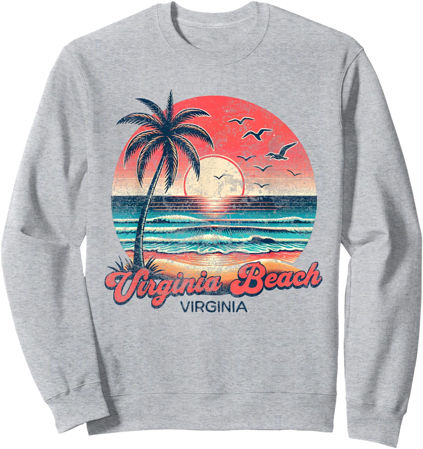 Virginia Beach Sweatshirt - Sweatshirt | Ash