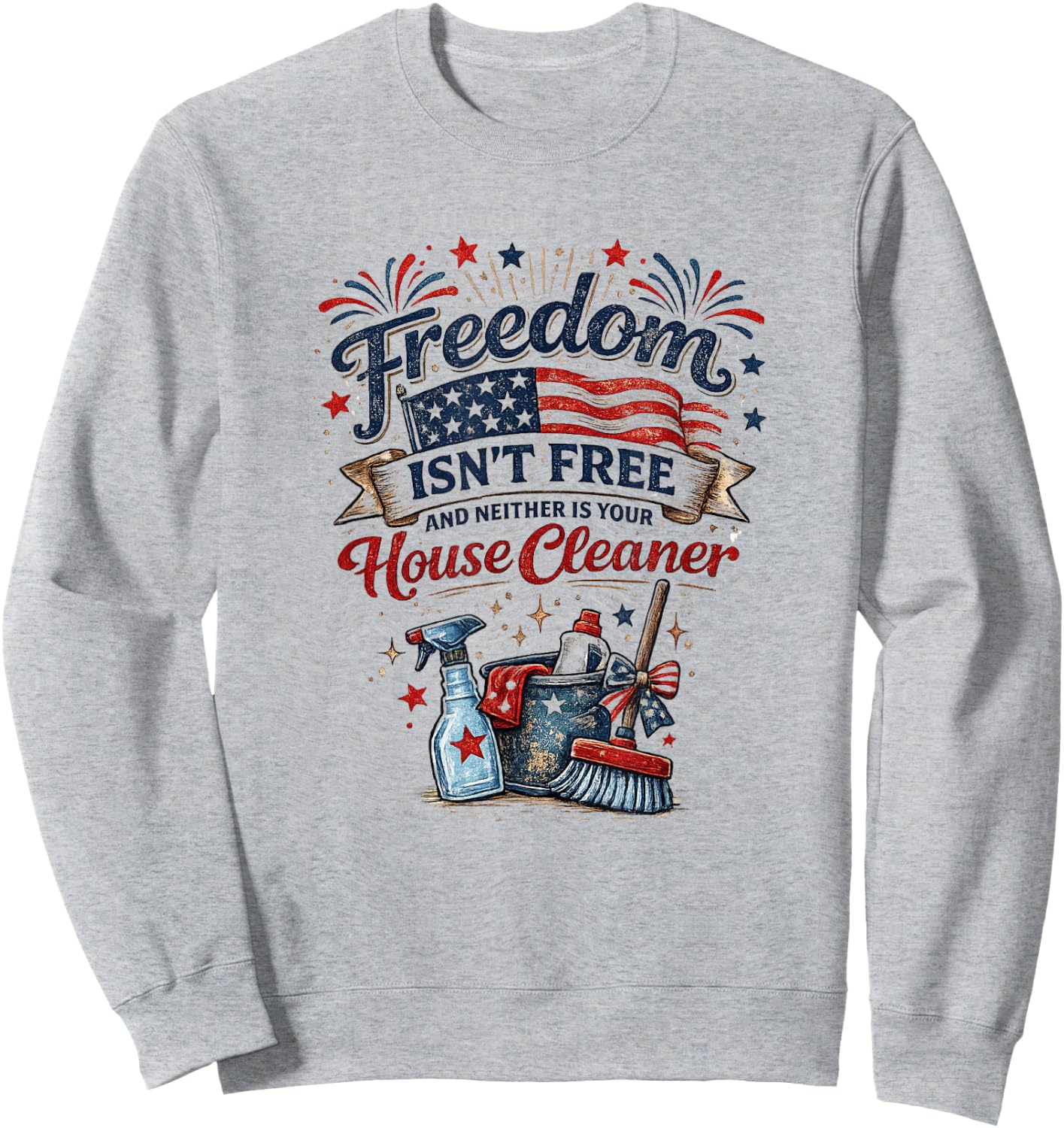 4th of July Sweatshirt - Sweatshirt | Ash