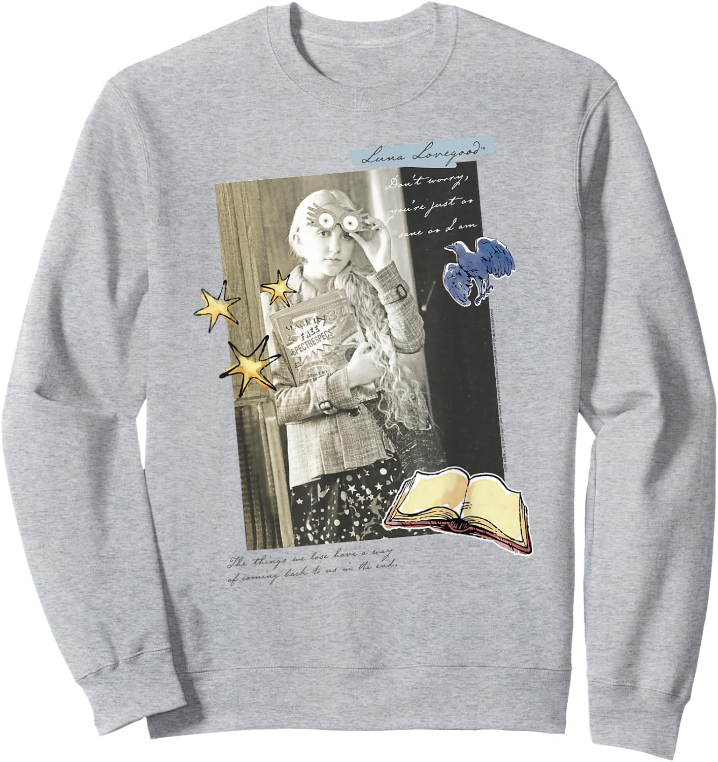Harry Potter Luna Lovegood Movie Still and Quote Sweatshirt - Sweatshirt | Ash