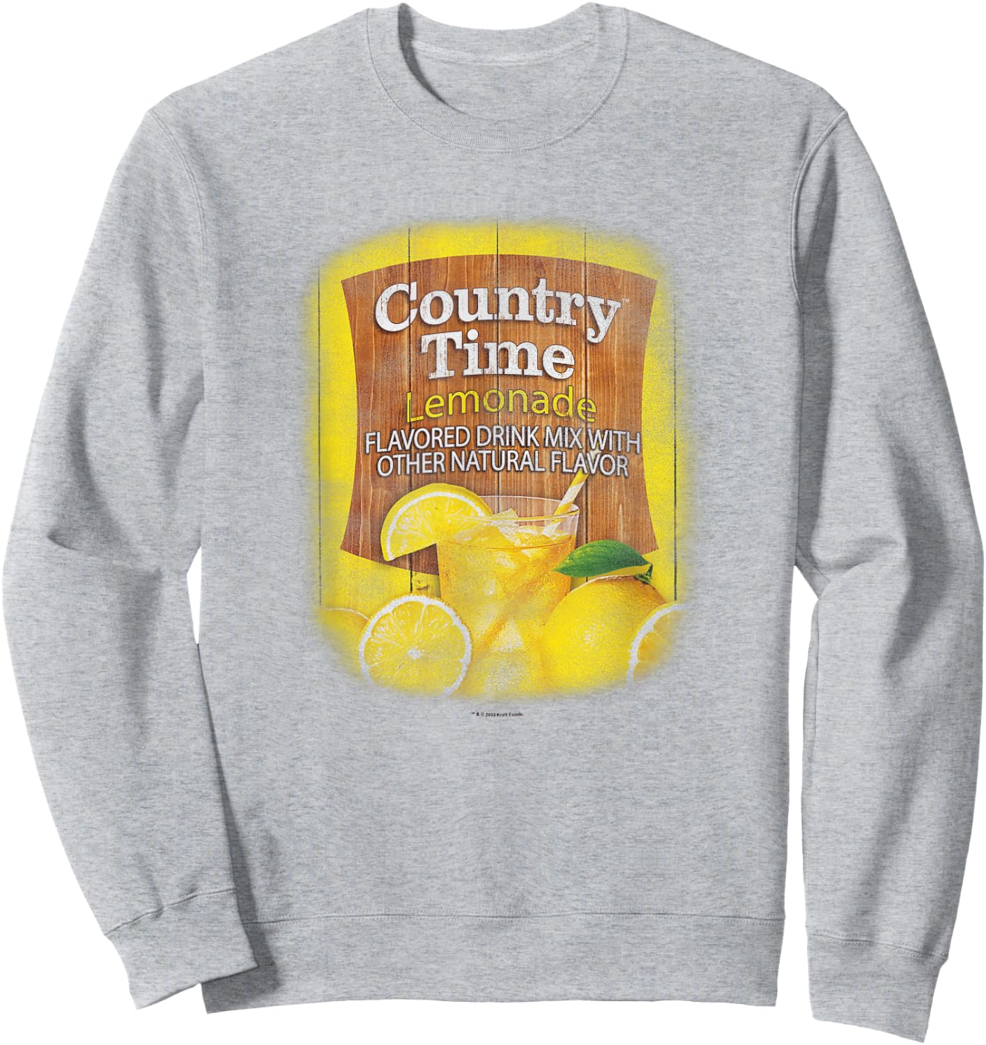 Country Time Lemonade Flavored Drink Natural Flavor Logo Sweatshirt - Sweatshirt | Ash