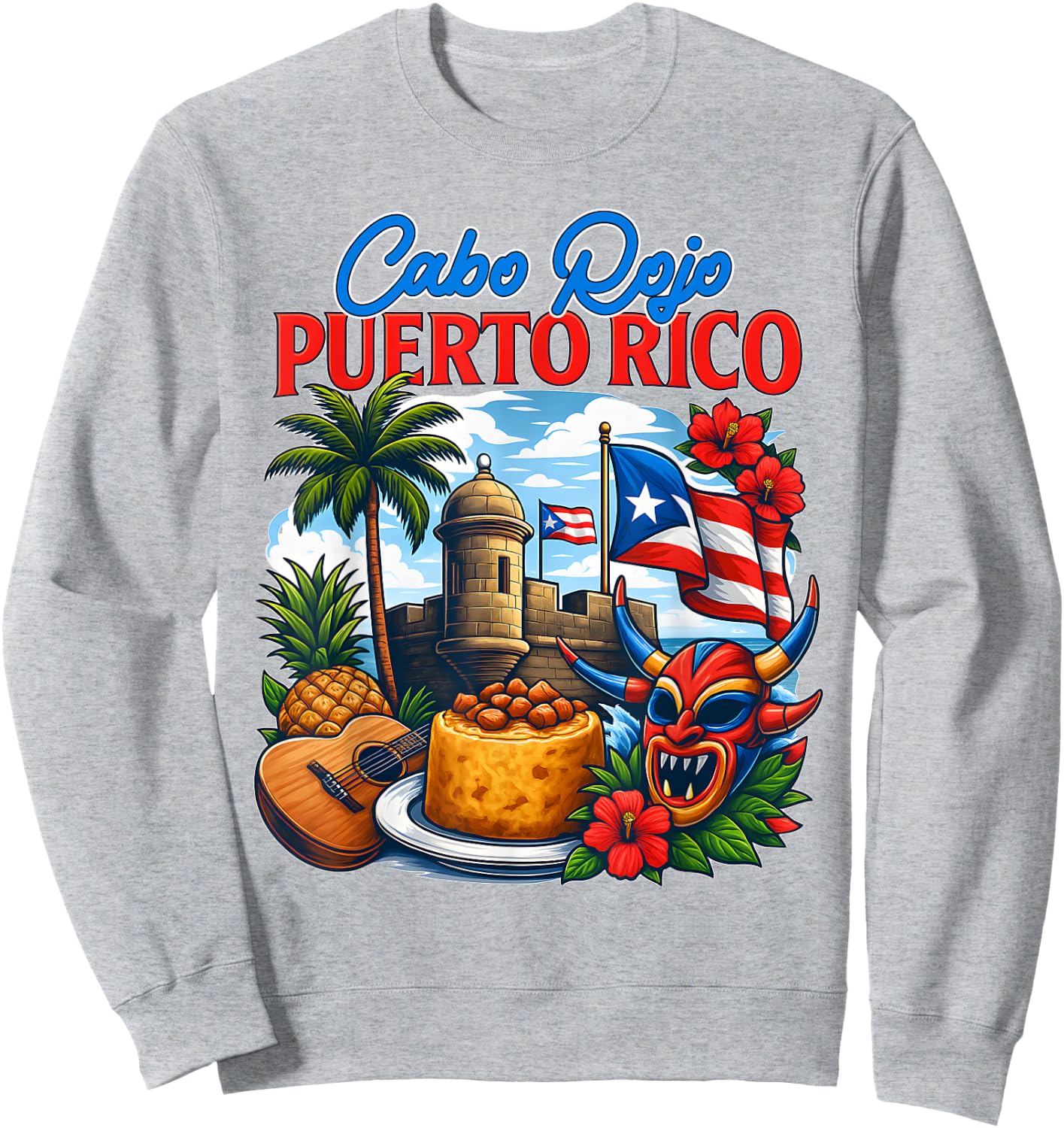 Cabo Rojo Puerto Rico Vacation Matching Family Group Travel Sweatshirt - Sweatshirt | Ash