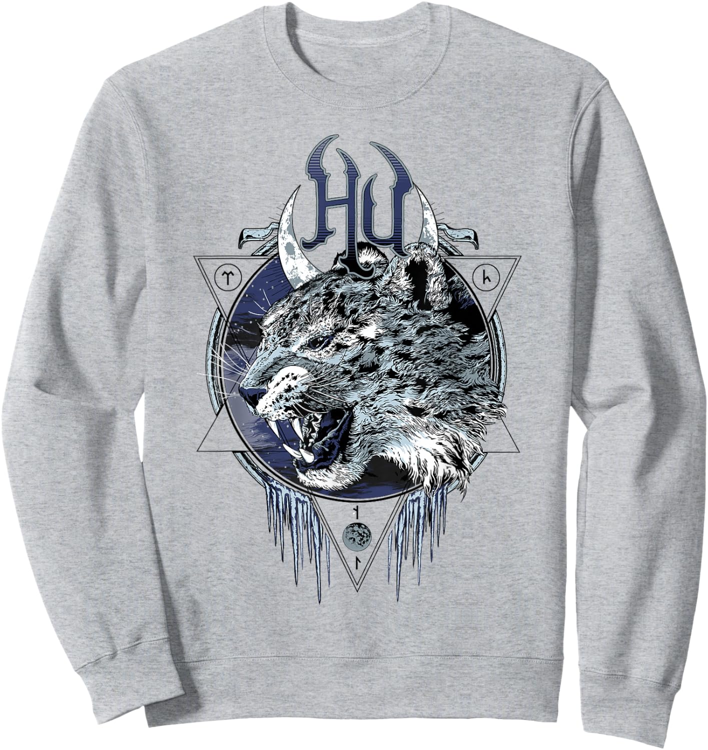 The Hu Snow Leopard Sweatshirt - Sweatshirt | Ash