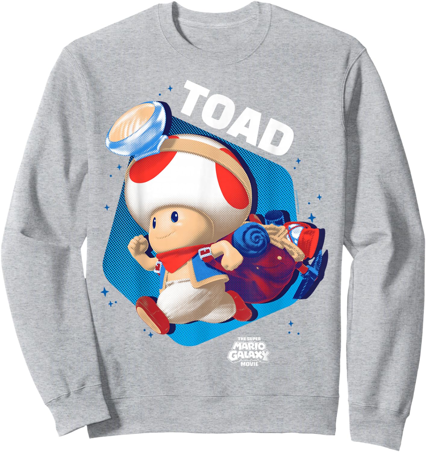 The Super Mario Galaxy Movie Toad Galactic Run Sweatshirt - Sweatshirt | Ash