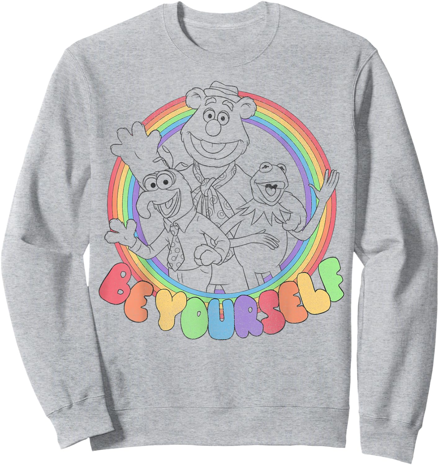 Disney The Muppets Be Yourself Rainbow Sweatshirt - Sweatshirt | Ash