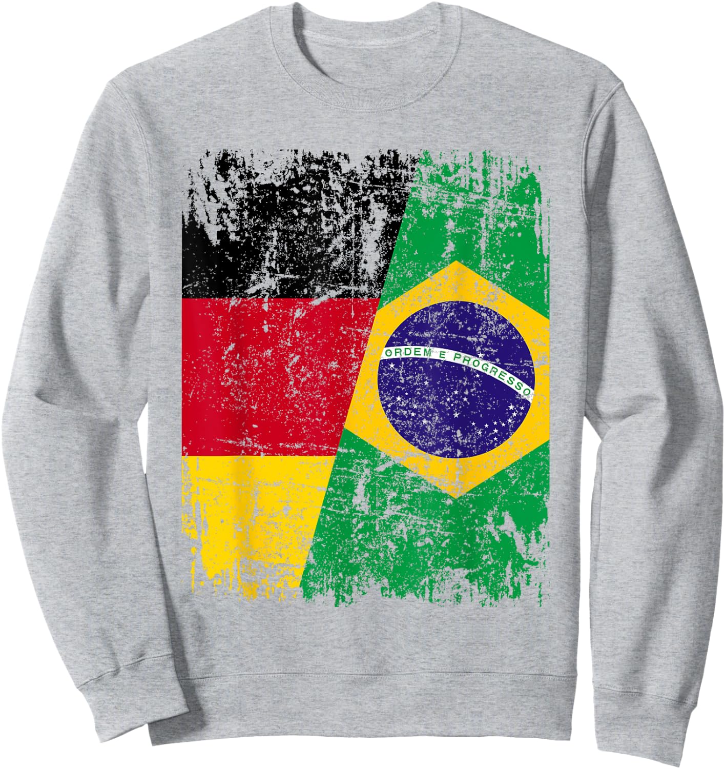Brazil Germany Flag Women's Men's Children's Brazil , White Sweatshirt - Sweatshirt | Ash