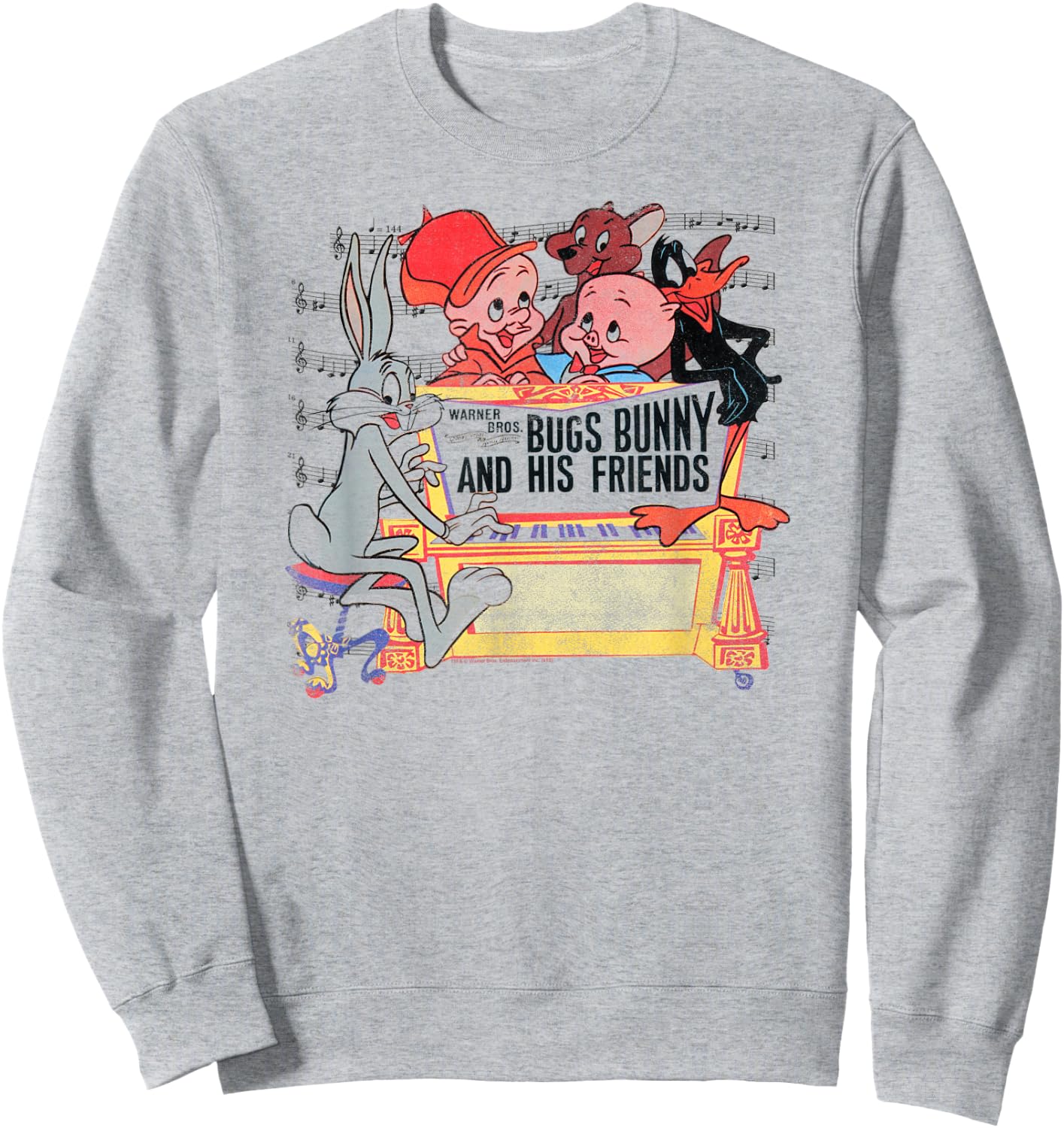Looney Tunes Bugs Bunny and Friends Sweatshirt - Sweatshirt | Ash