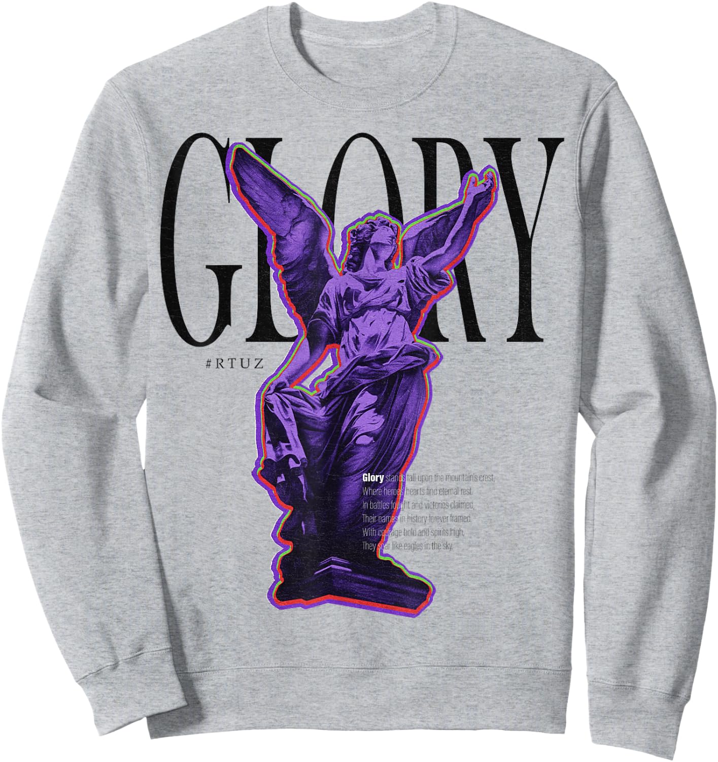 Modern Hip Hop Vintage Graffiti Urban Angel Streetwear , White Sweatshirt - Sweatshirt | Ash