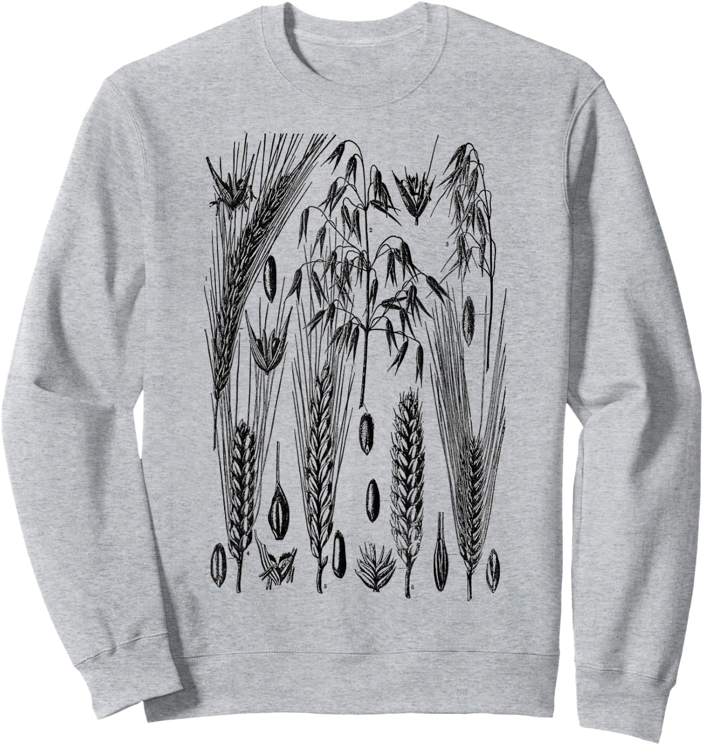 Farmers Grain Wheat Farm Family Wheat Vintage Wheat Print Sweatshirt - Sweatshirt | Ash