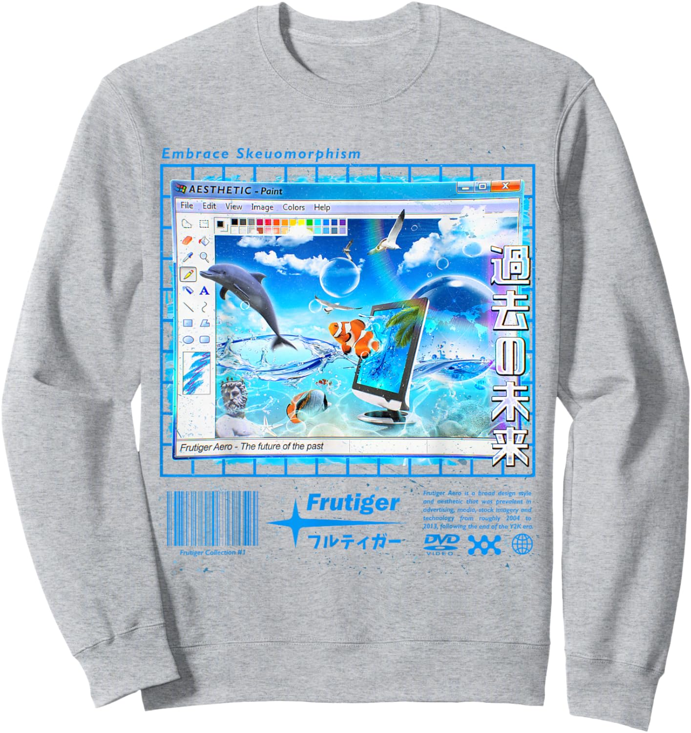 Frutiger Aero Fashion Collection Sweatshirt - Sweatshirt | Ash