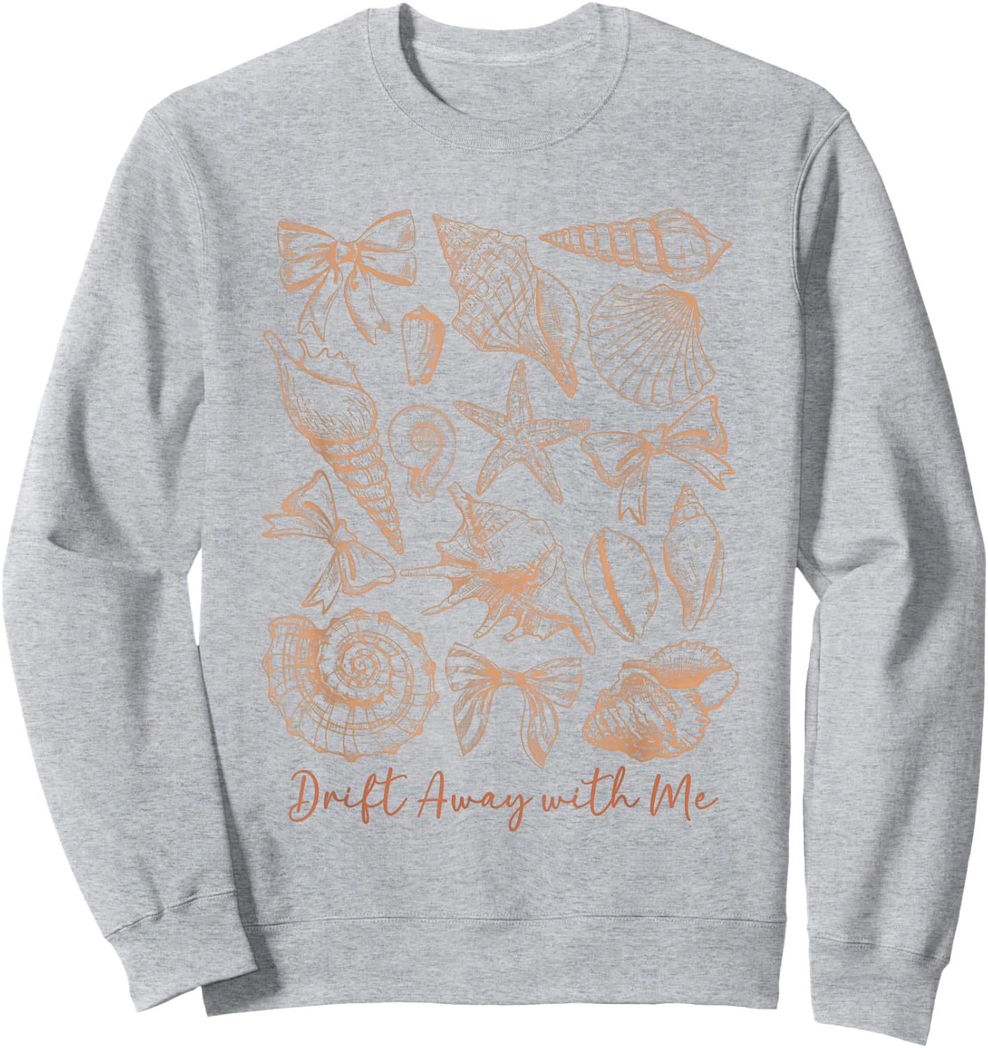 Coquillages et nœuds Drift Away with Me - Thème océan côtier Sweatshirt - Sweatshirt | Ash