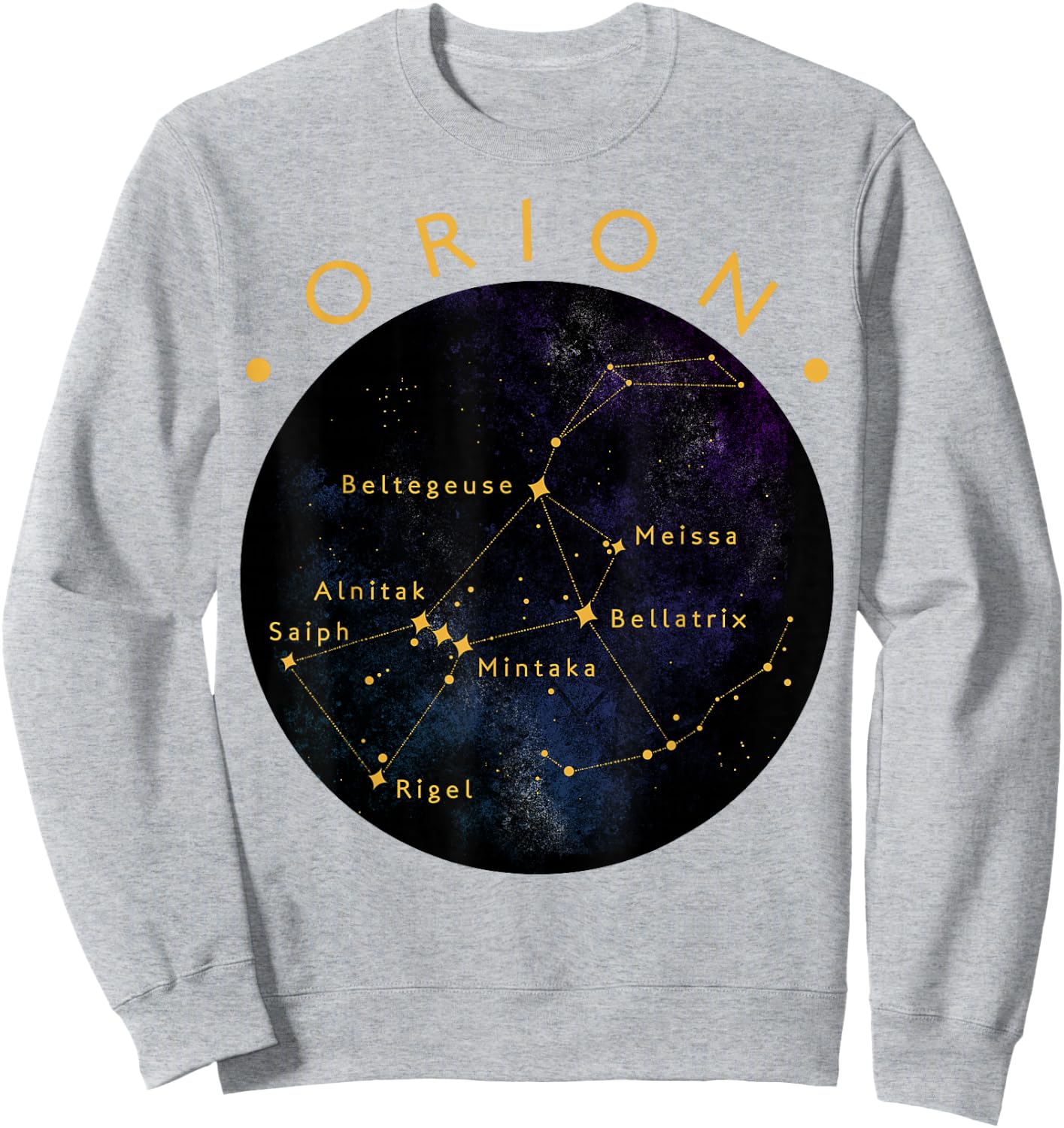 Orion Constellation Astronomy Lover Stargazing Sweatshirt - Sweatshirt | Ash