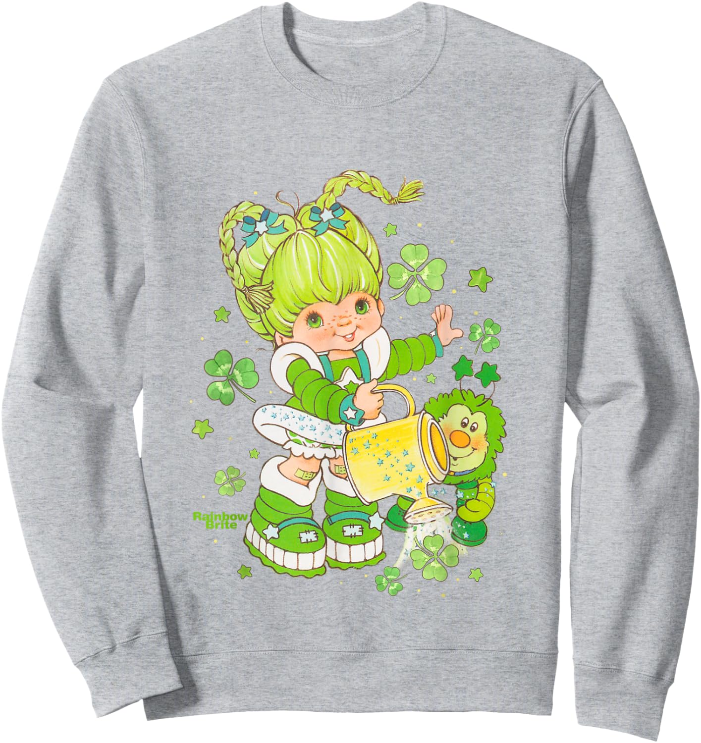 Rainbow Brite St. Patrick's Day Patty O'Green & Sprite Sweatshirt - Sweatshirt | Ash