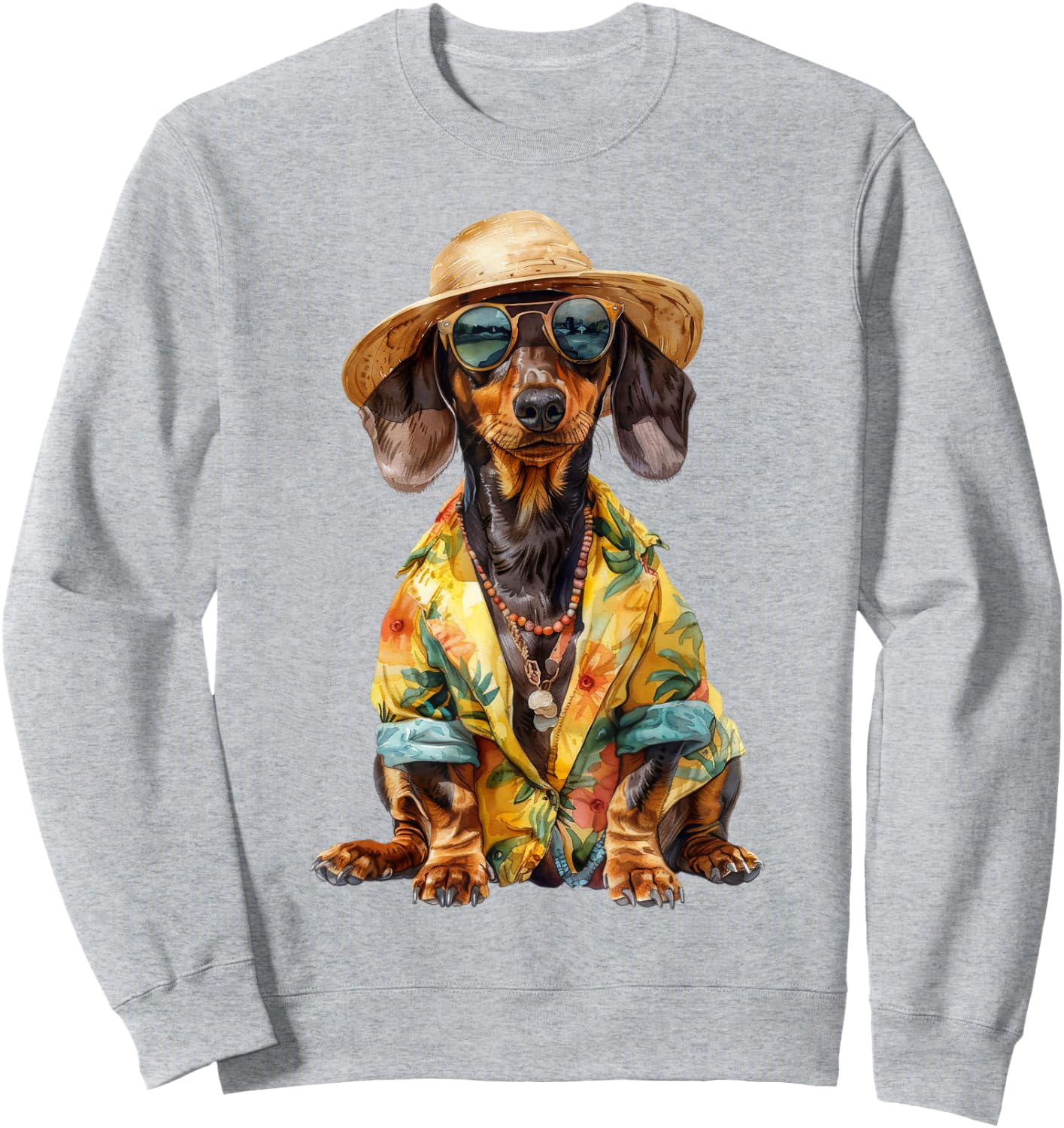 Summer Dog Dackel & Dachshund Sweatshirt - Sweatshirt | Ash