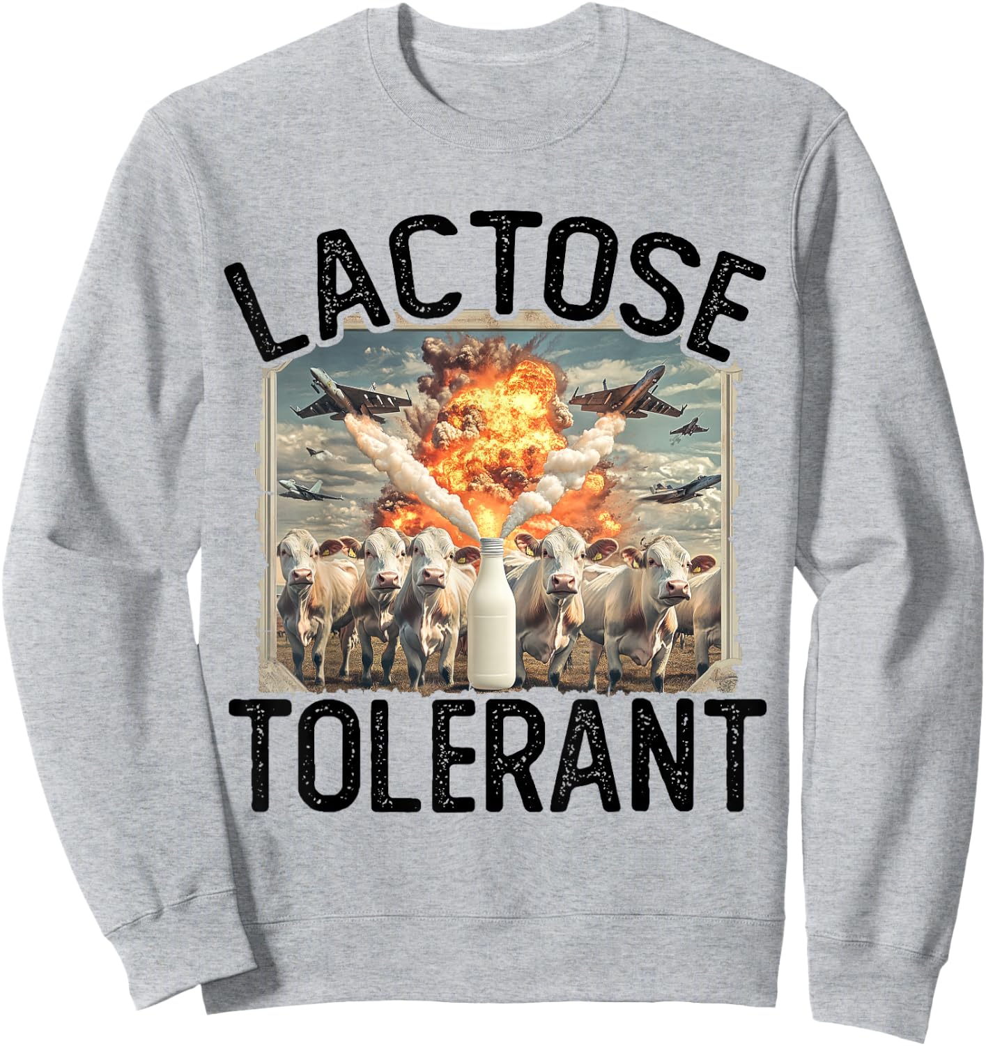 Lactose Tolerant | Milk Lover | Pro Dairy Sweatshirt - Sweatshirt | Ash