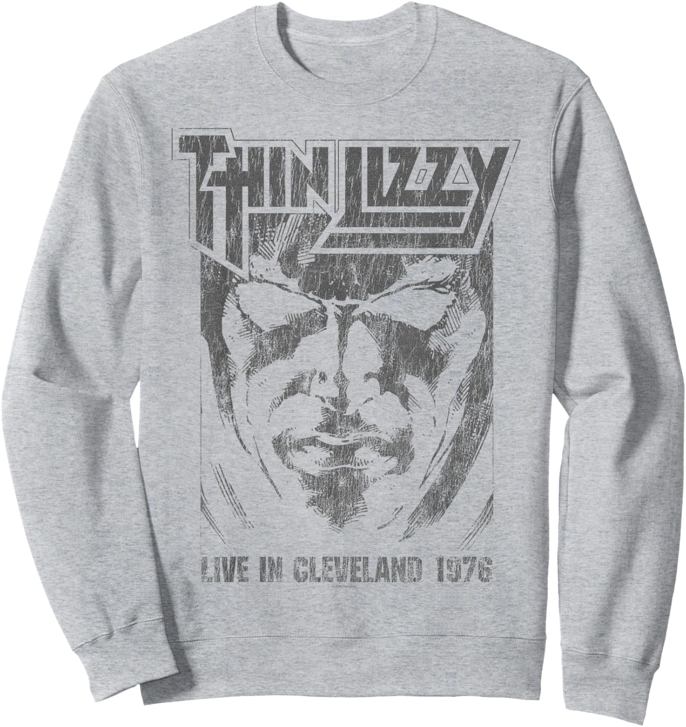 Thin Lizzy Jailbreak Album Cleveland Sweatshirt - Sweatshirt | Ash