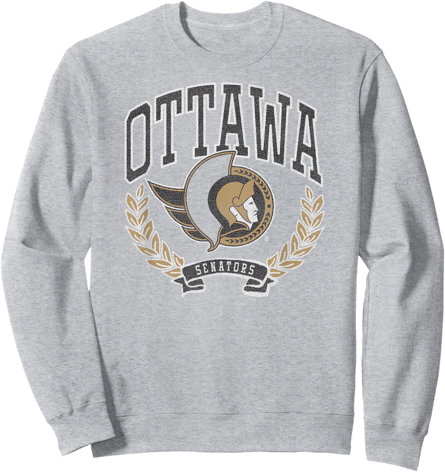 Ottawa Senators Vintage Victory Red Officially Licensed Sweatshirt - Sweatshirt | Ash