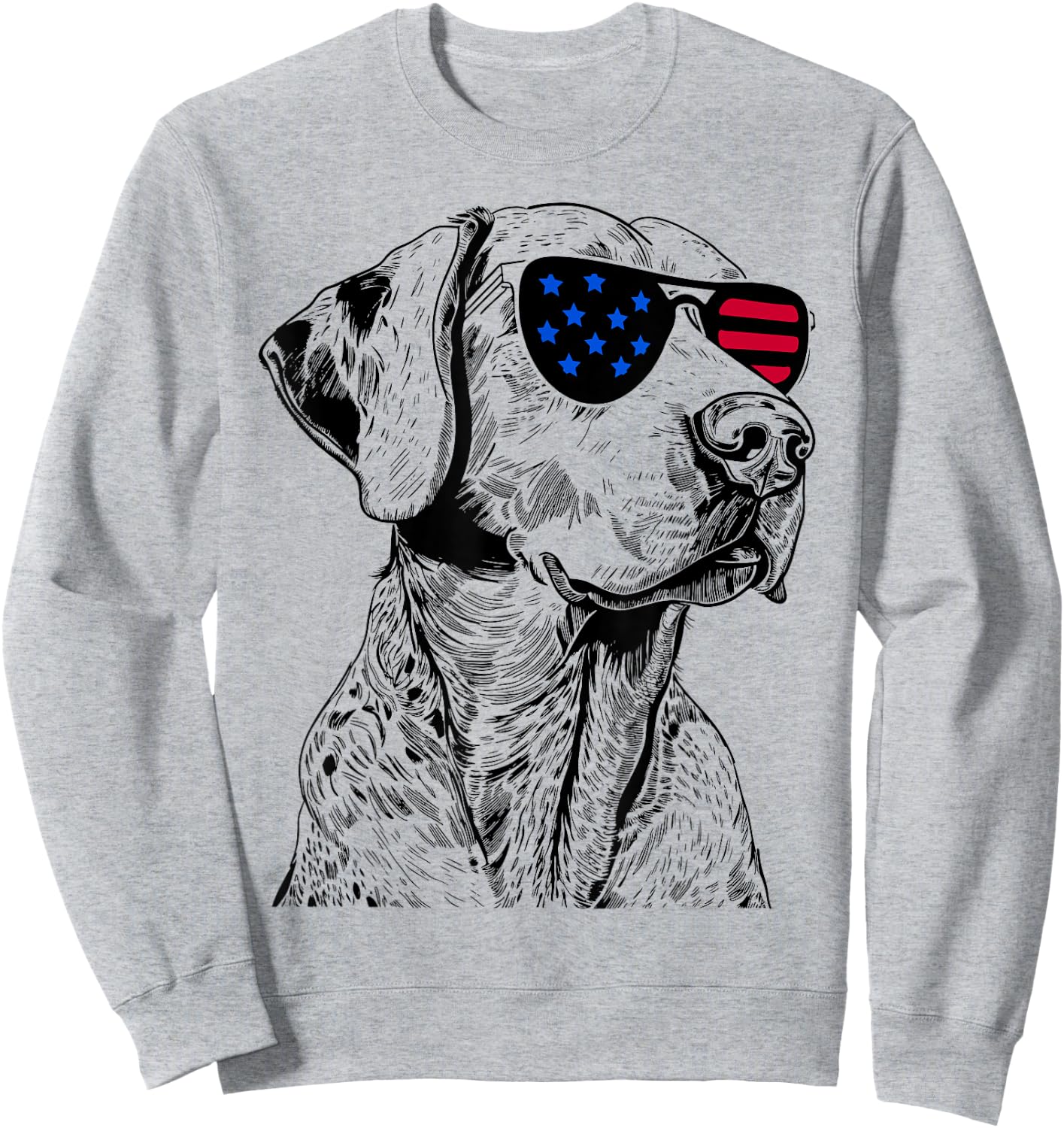 Catahoula Leopard Dog 4th July America USA Flag Women Kids Sweatshirt - Sweatshirt | Ash