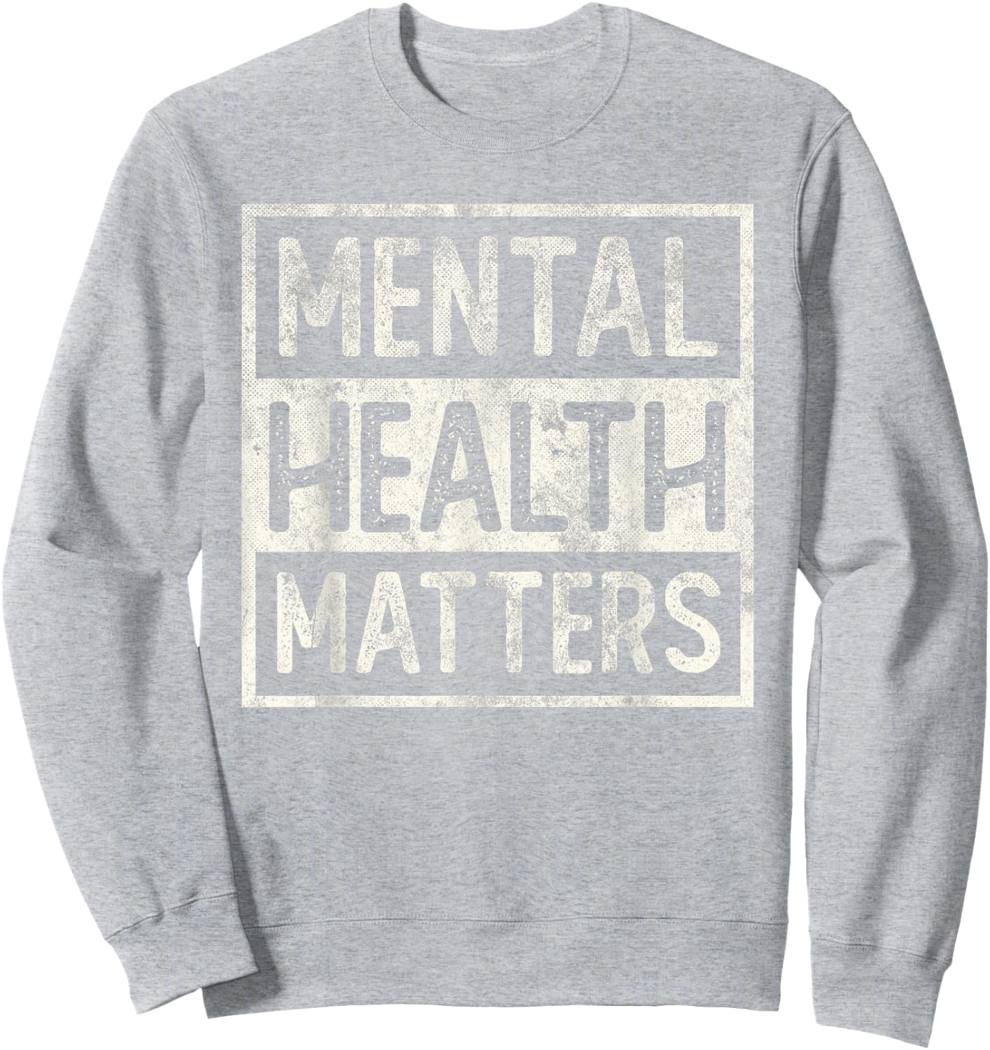 Vintage MENTAL HEALTH MATTERS Behavioral Counselor Team Sweatshirt - Sweatshirt | Ash