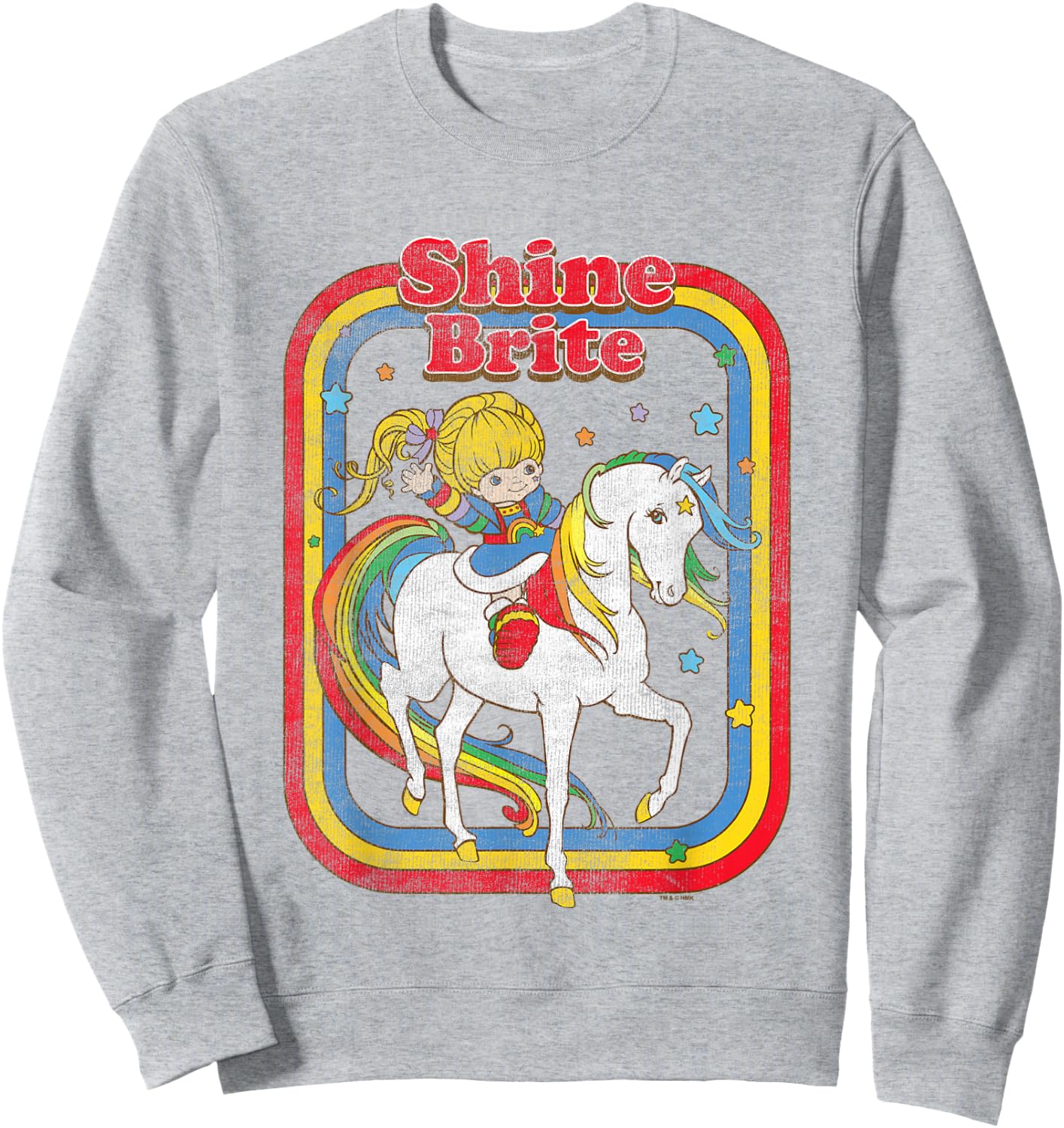 Rainbow Brite & Starlite Shine Bright BFF's Sweatshirt - Sweatshirt | Ash