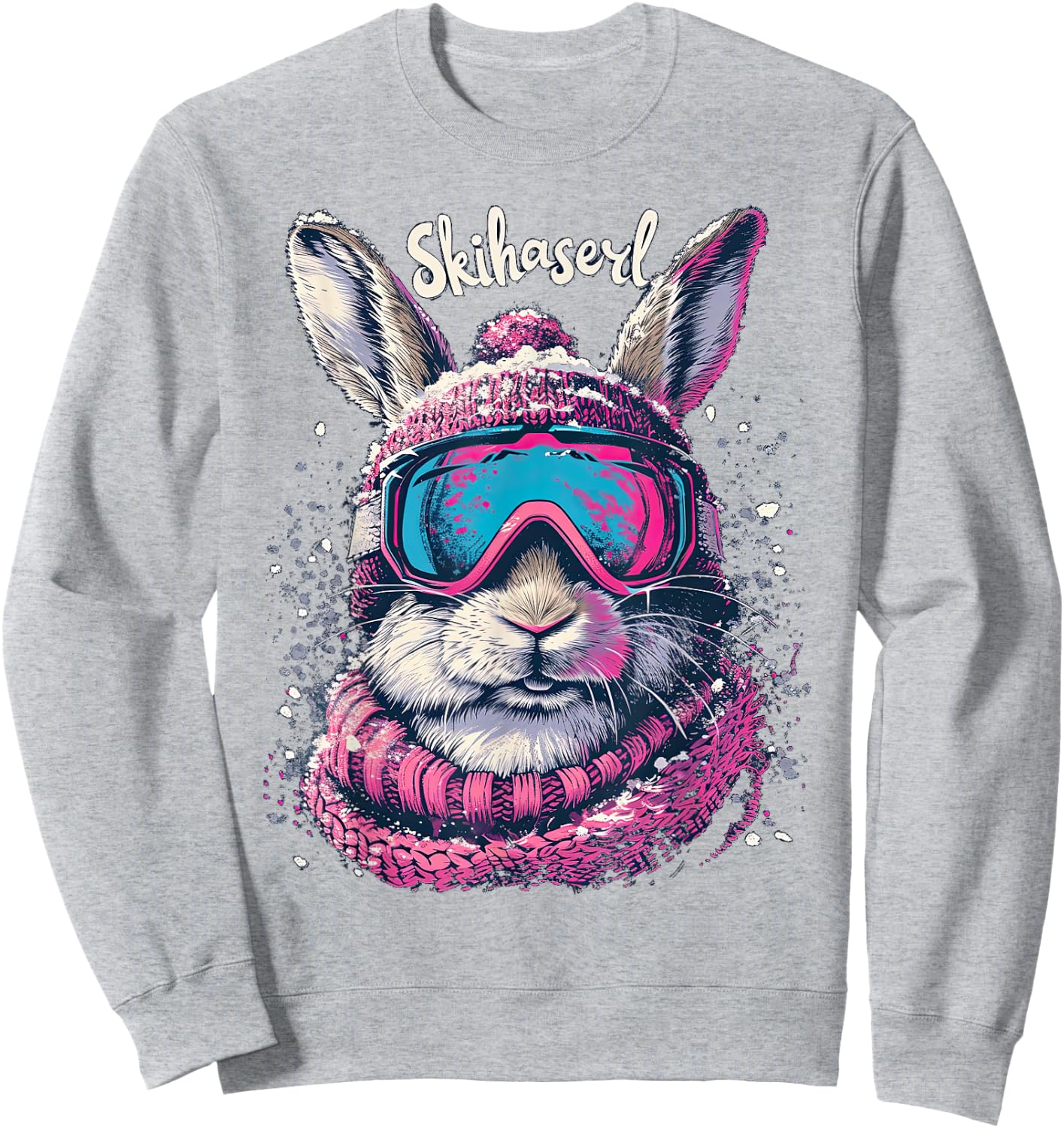 Skihaserl Apres Ski Haserl Skier Winter Women's , White Sweatshirt - Sweatshirt | Ash