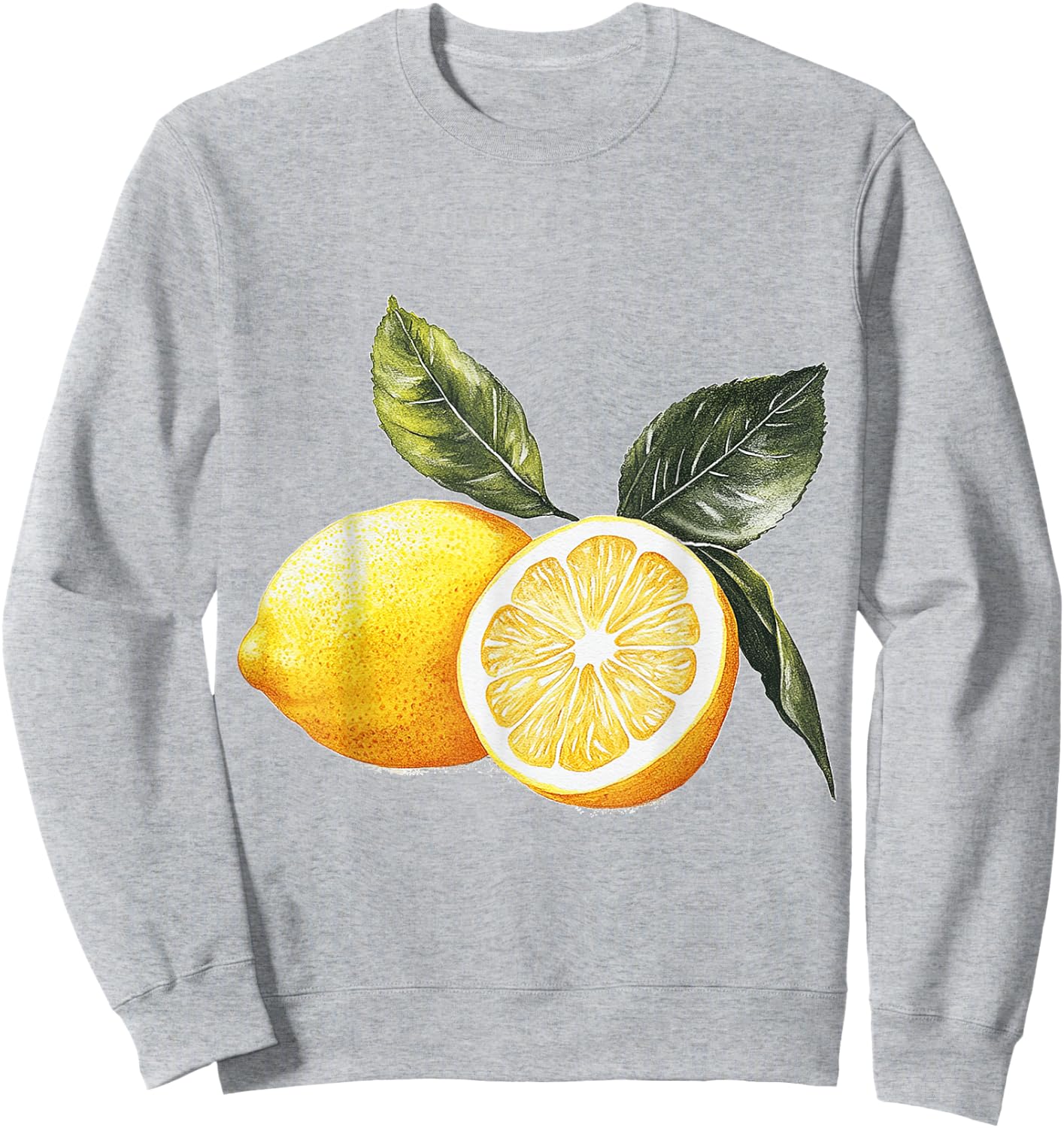 Lemon Fruit Graphic Lemon , White Sweatshirt - Sweatshirt | Ash