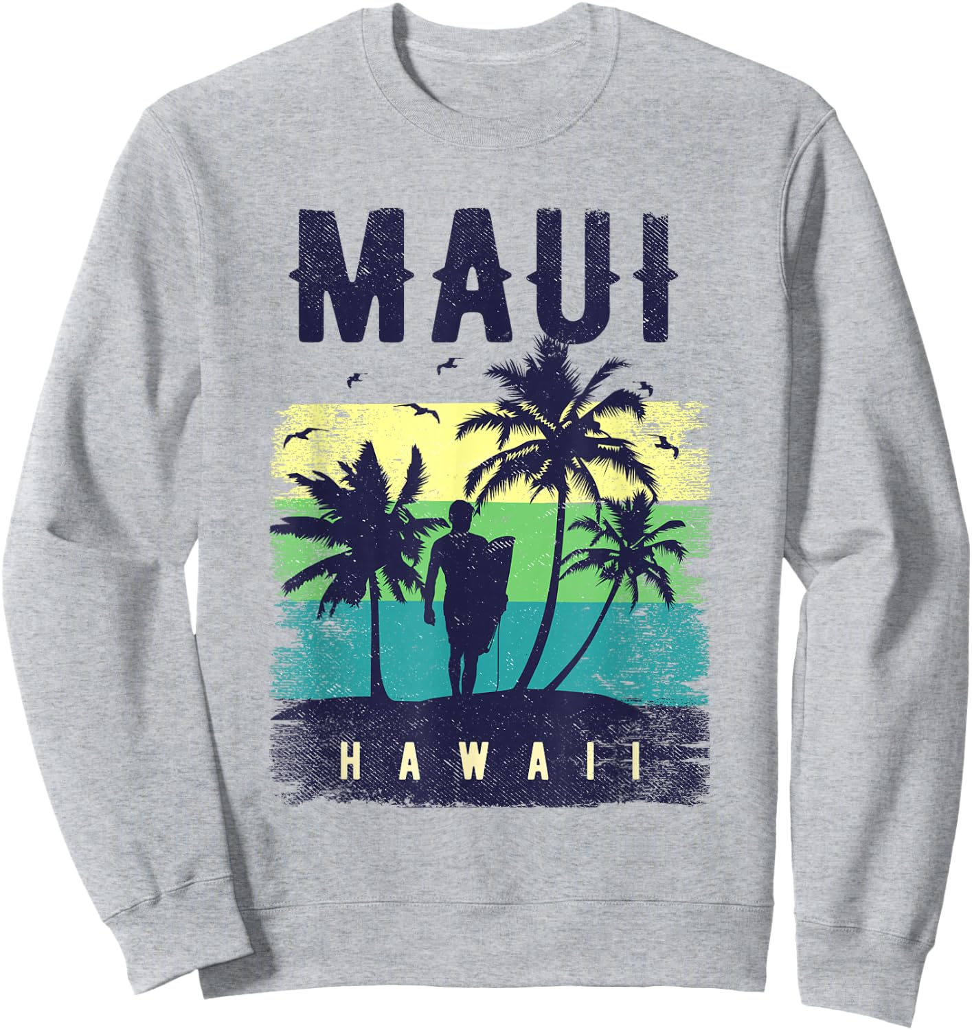 Maui Hawaii Shirt Herren Maui Surfer Damen Maui Sweatshirt - Sweatshirt | Ash