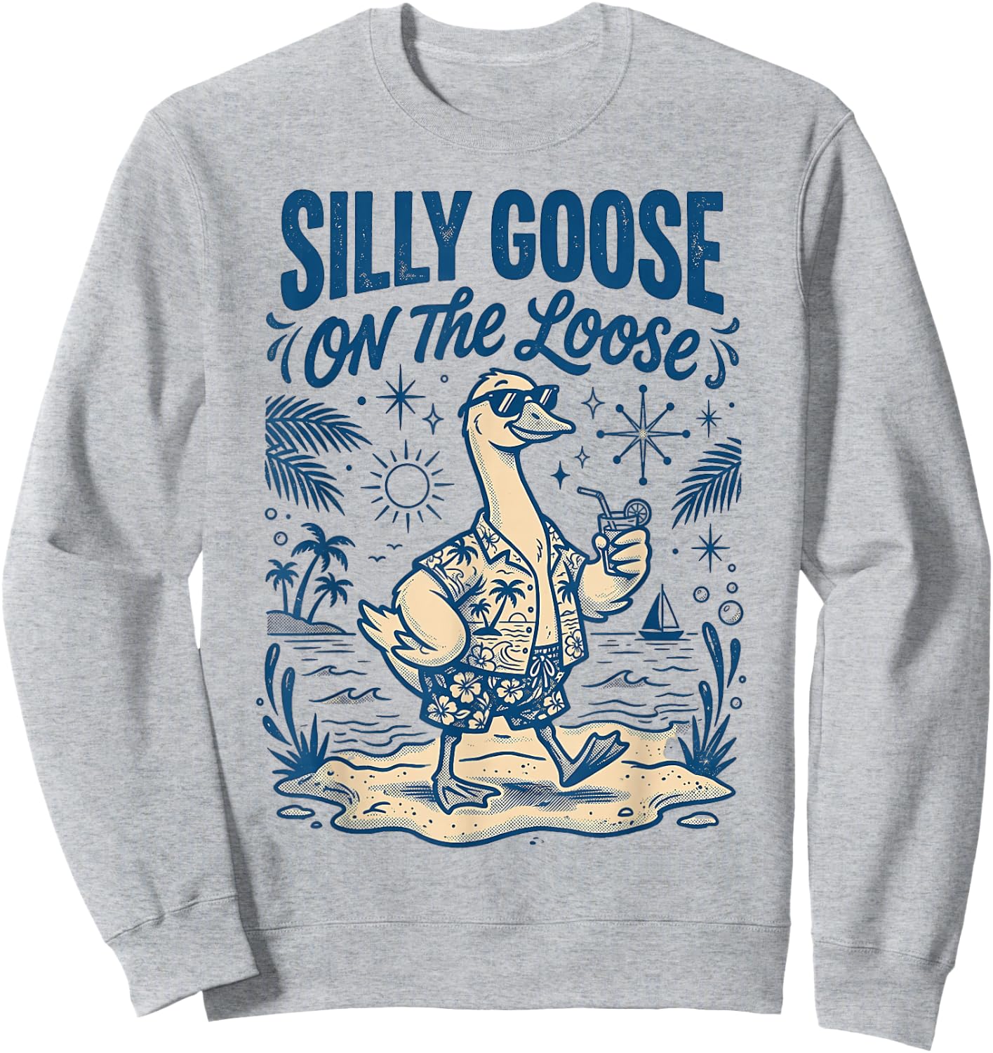 Silly Goose On The Loose Sweatshirt - Sweatshirt | Ash