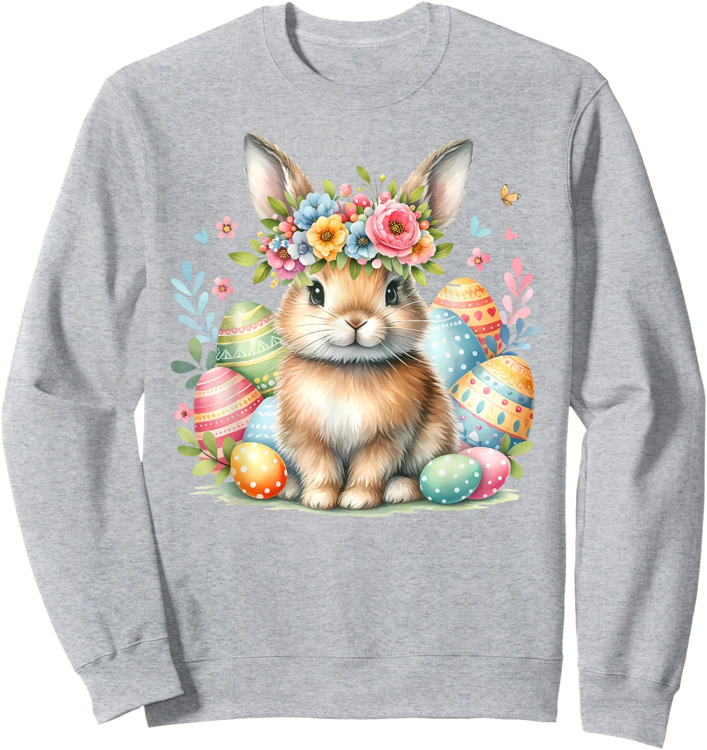 Osterhase Ostern Hase Ostereier Oster Outfit Osterhasen süß Sweatshirt - Sweatshirt | Ash