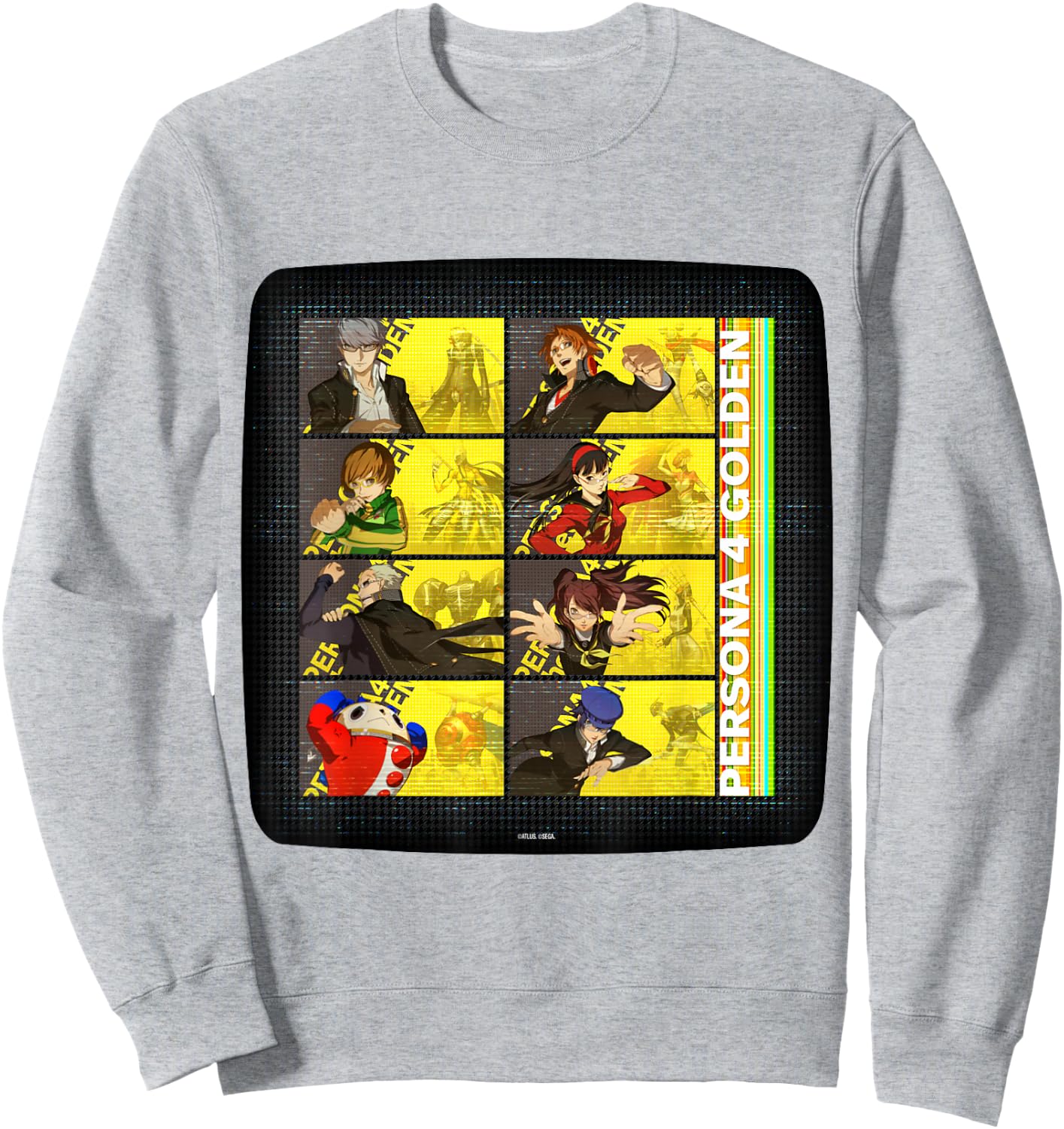 ATLUS Persona 4 Golden: TV Static Sweatshirt - Sweatshirt | Ash
