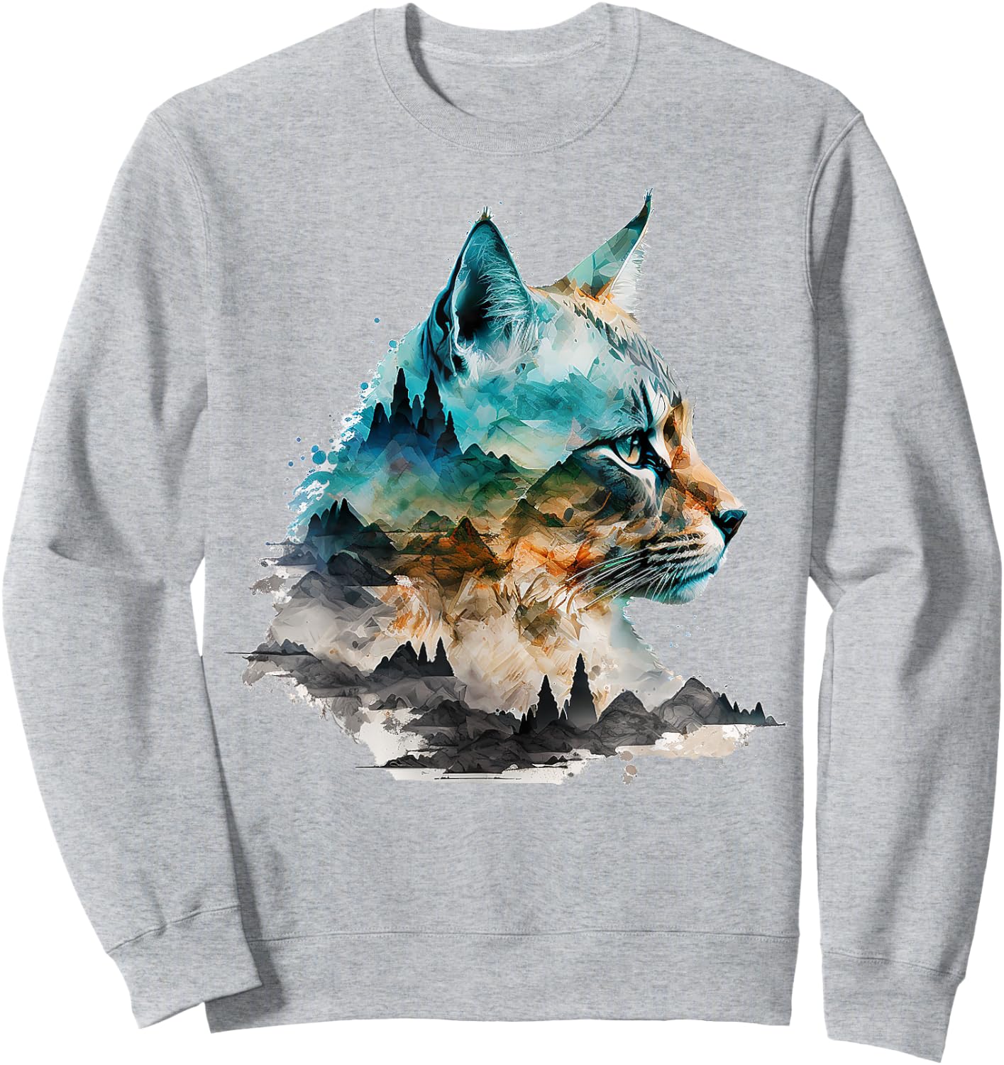 Cat Animal Lover Animal Cat Women Kids Sweatshirt - Sweatshirt | Ash