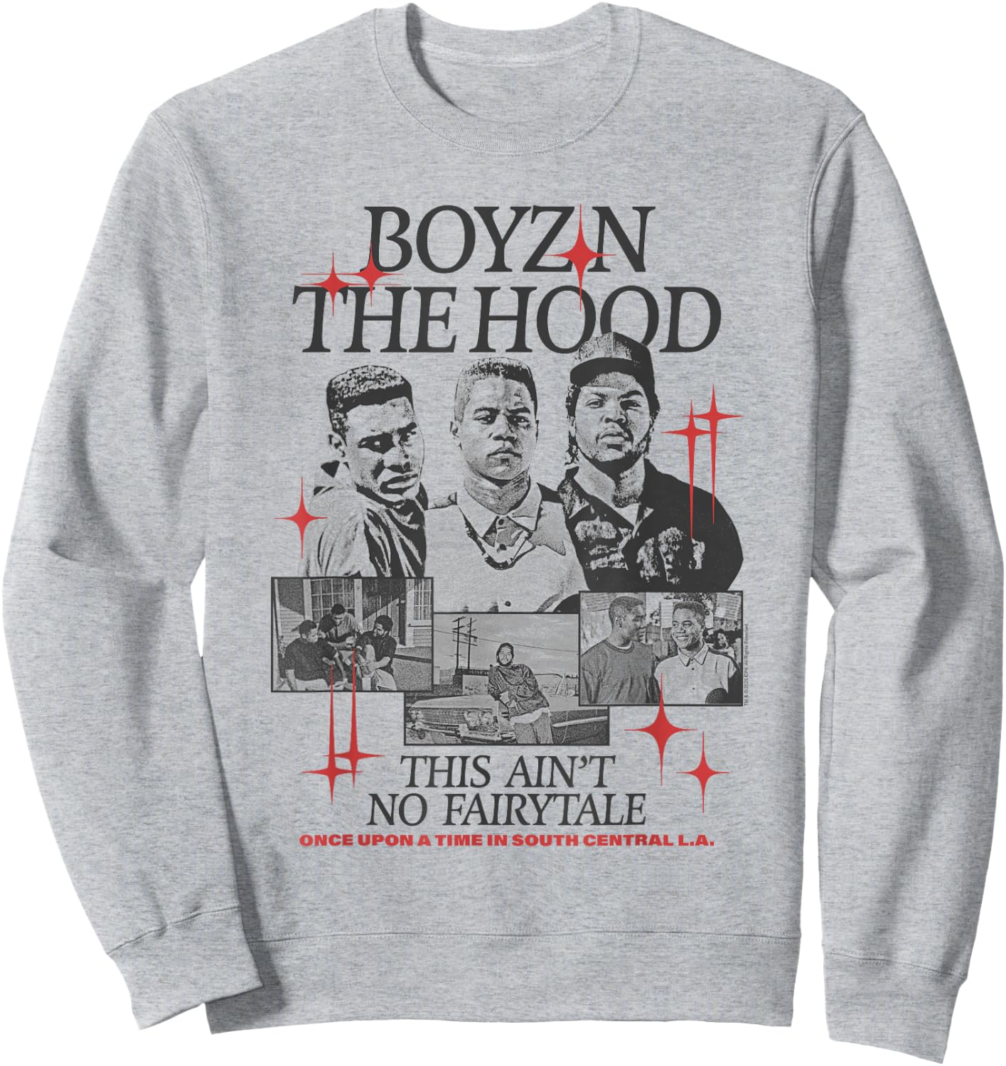 Boyz n The Hood Black and White Photos and Stars Retro Movie Sweatshirt - Sweatshirt | Ash