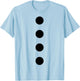 Snowman Costume Black Dots Stones Women Kids Men's T-Shirt - T-Shirt | Light Blue
