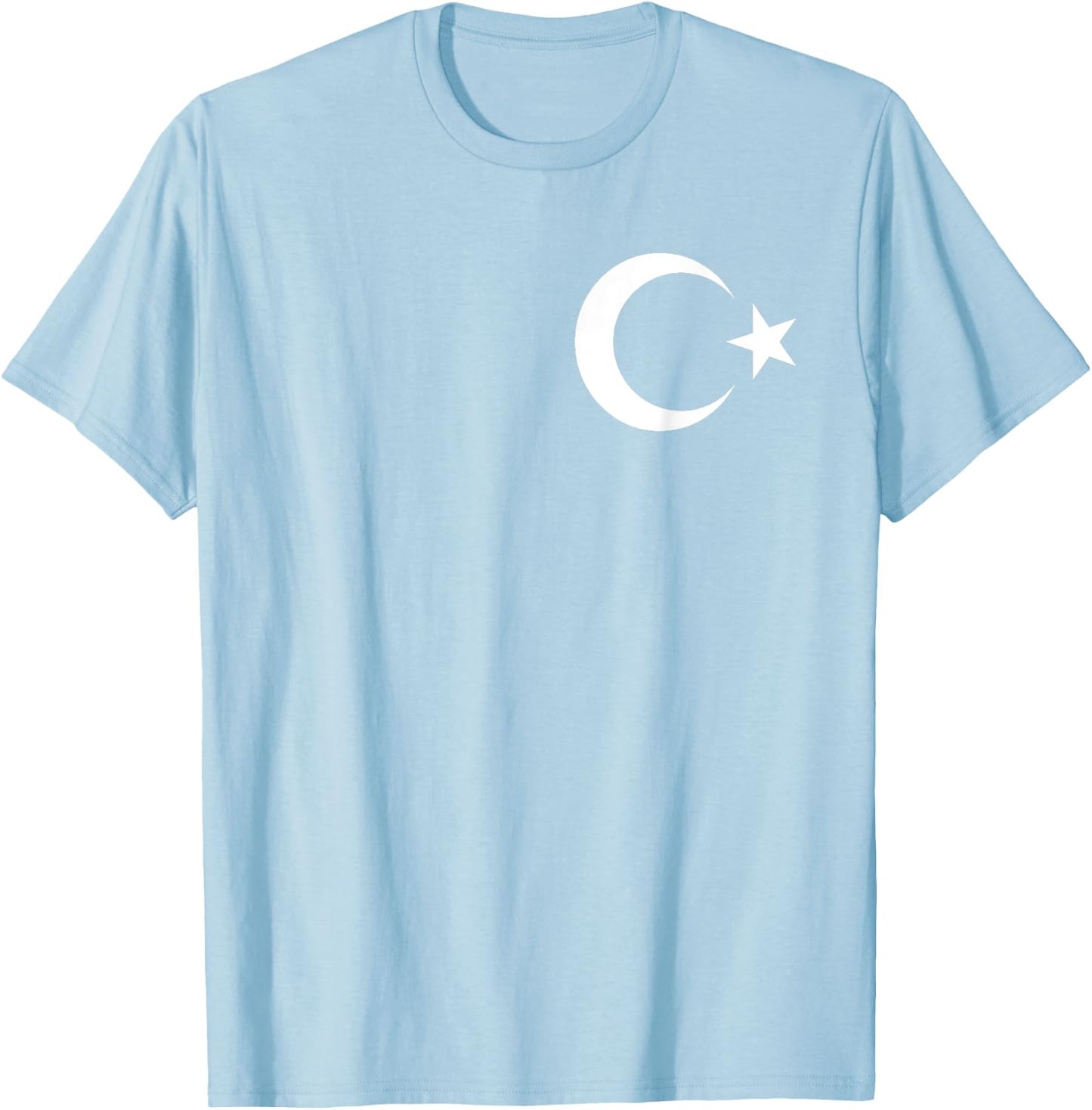 Turkey Turkish Flag Turkish Bayragi, Ay Yildiz, red, s T-Shirt - T-Shirt | Light Blue