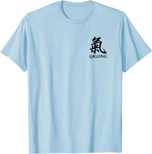 "Qi" Tai Chi Qigong Chinese Martial Art T-Shirt - T-Shirt | Light Blue