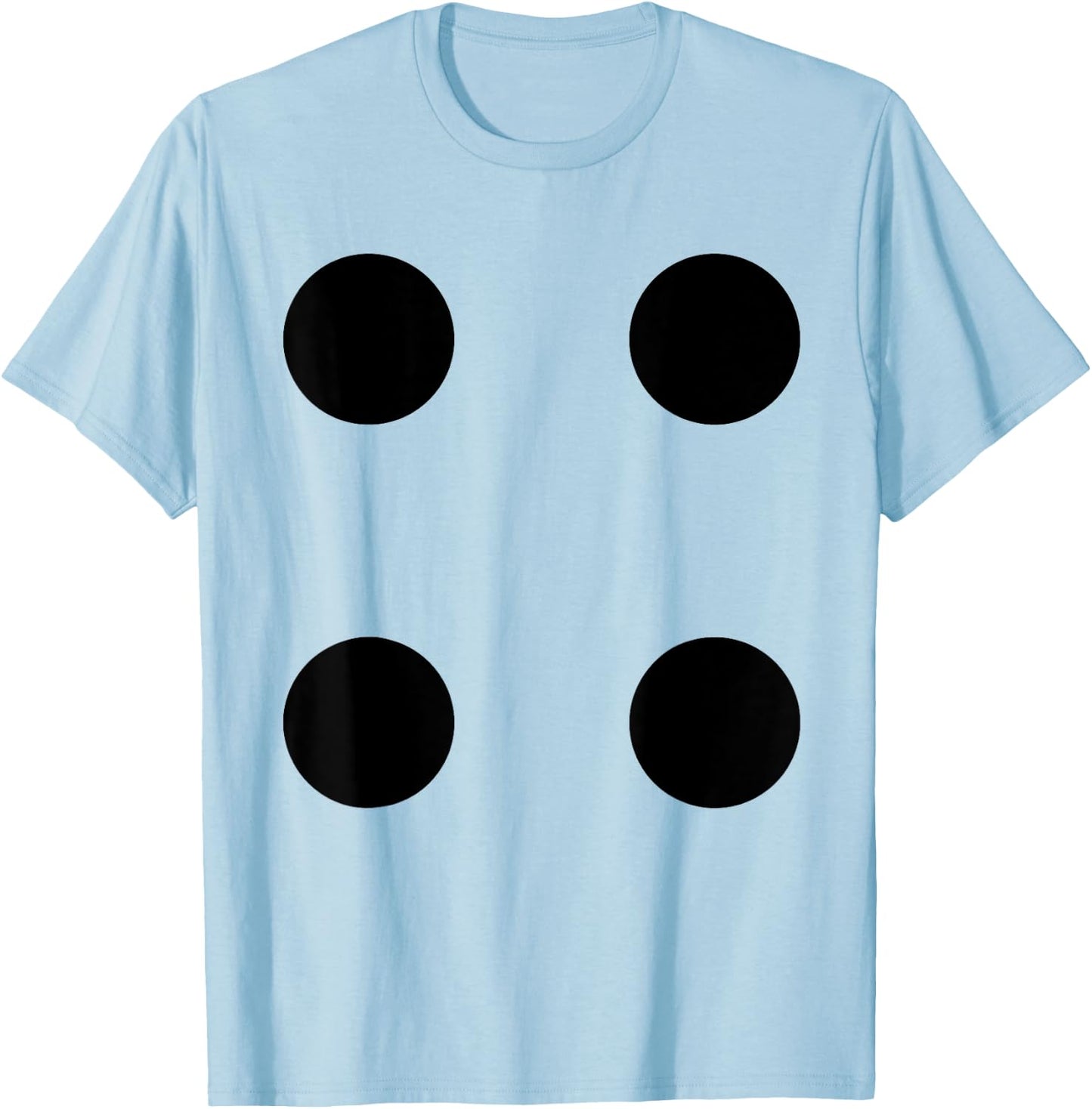 Human Dice Number 4 Group Matching Halloween Costume Family T-Shirt - T-Shirt | Light Blue