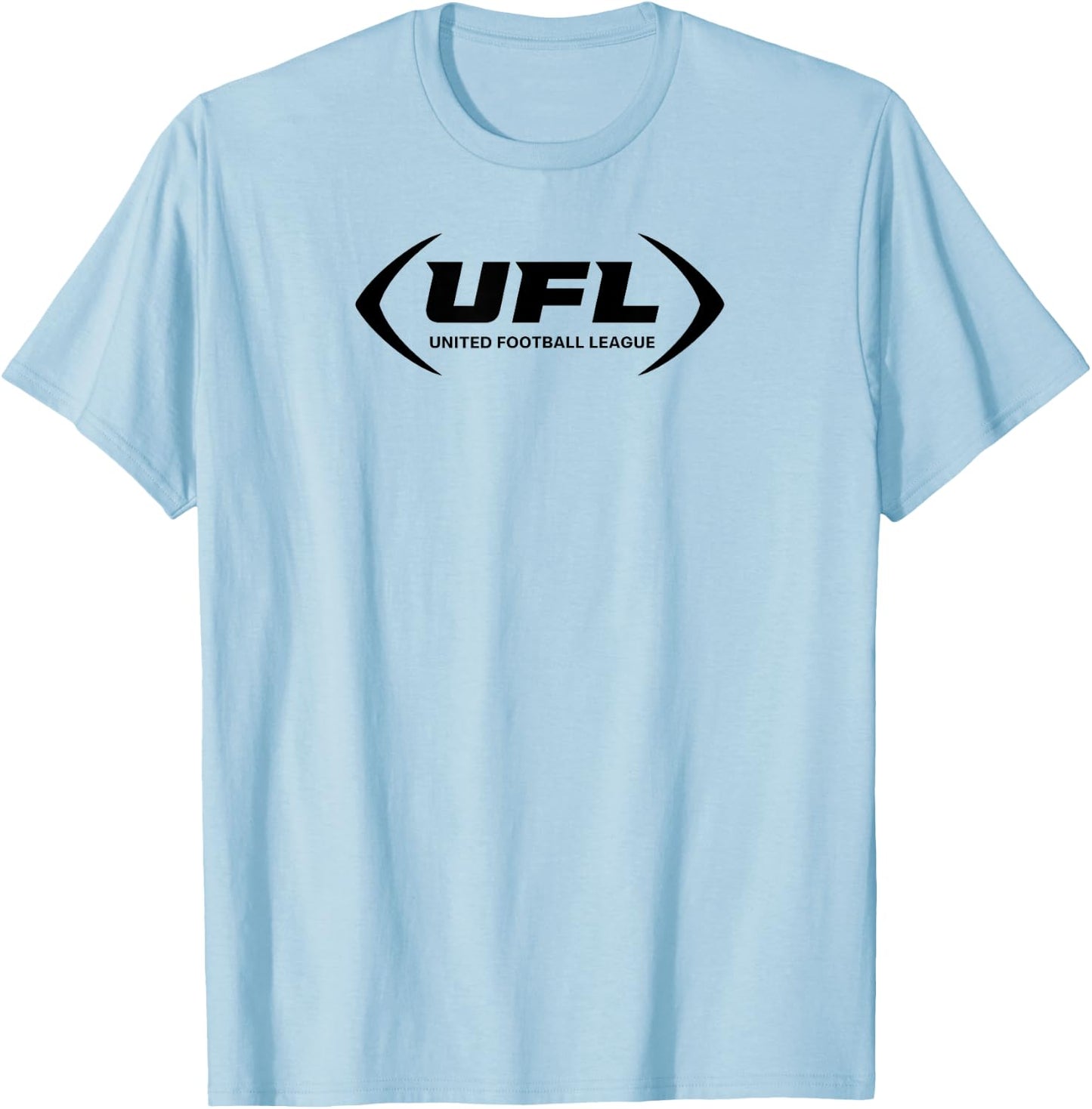 UFL Logo (Gray) - United Football League T-Shirt - T-Shirt | Light Blue