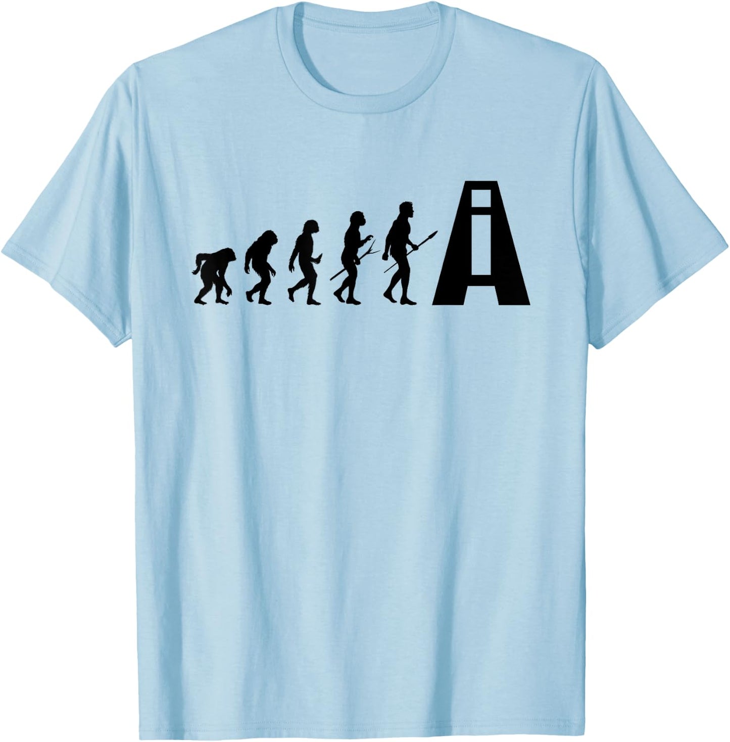 Artificial Intelligence Evolution Artificial Intelligence T-Shirt - T-Shirt | Light Blue