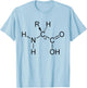 Alpha Amino Acid Biochemistry Muscle Protein Genetic T-Shirt - T-Shirt | Light Blue