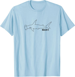 Nailed it - hammerhead shark T-Shirt - T-Shirt | Light Blue