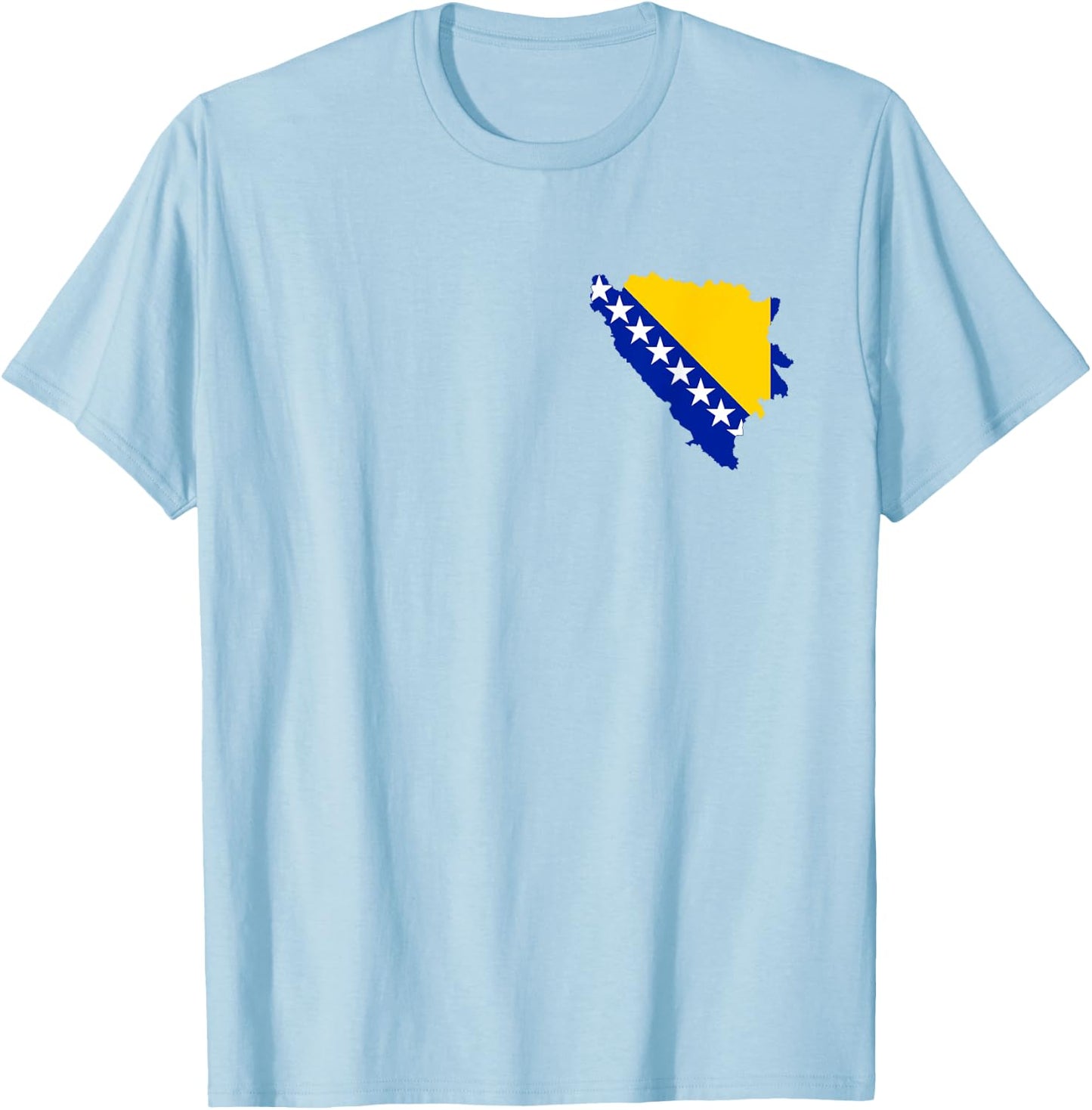 Bosnien Flagge Bosnische Farben Sarajevo Frauen Männer BIH T-Shirt - T-Shirt | Light Blue