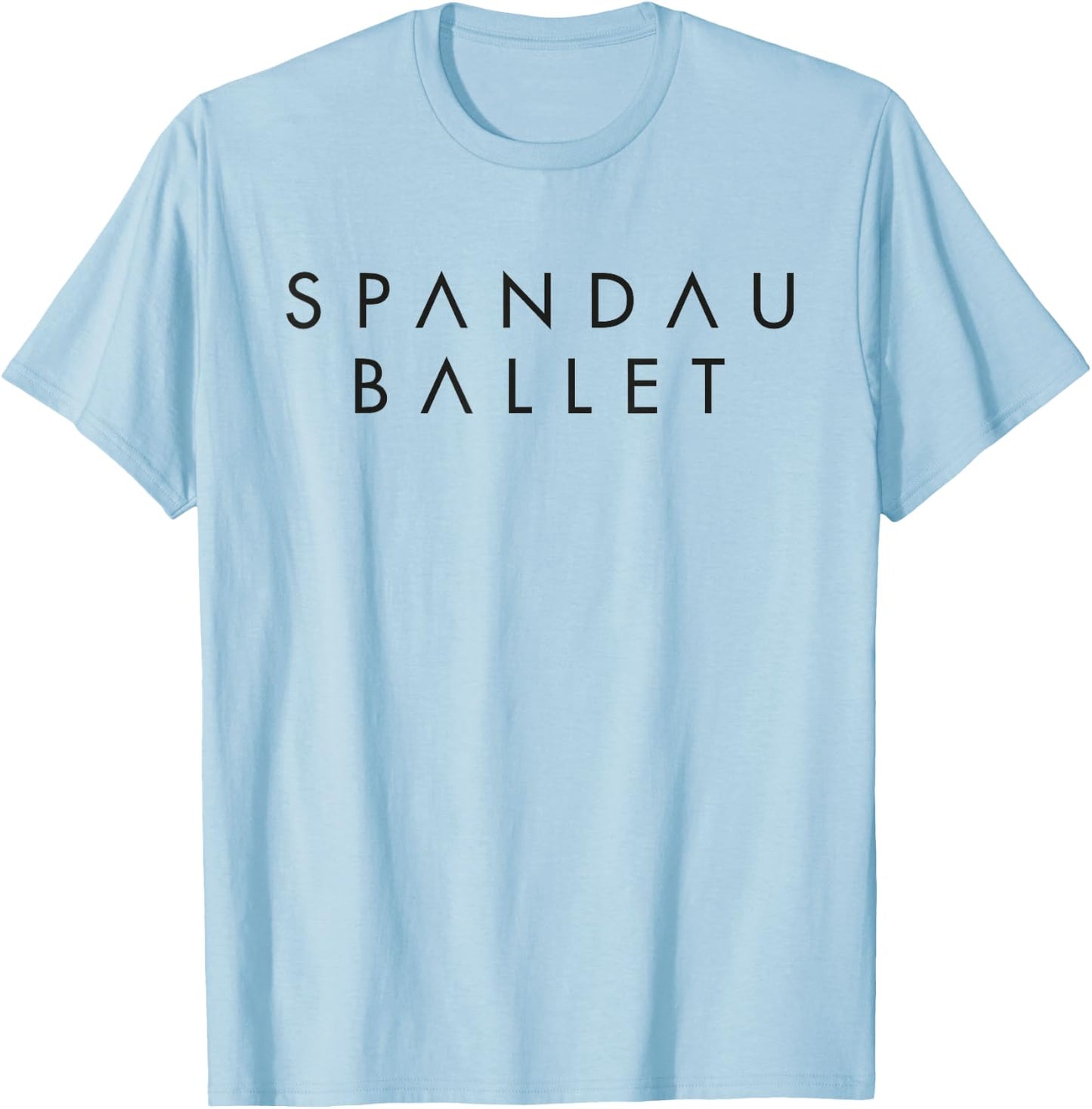 Spandau Ballet Official Black Logo T-Shirt - T-Shirt | Light Blue