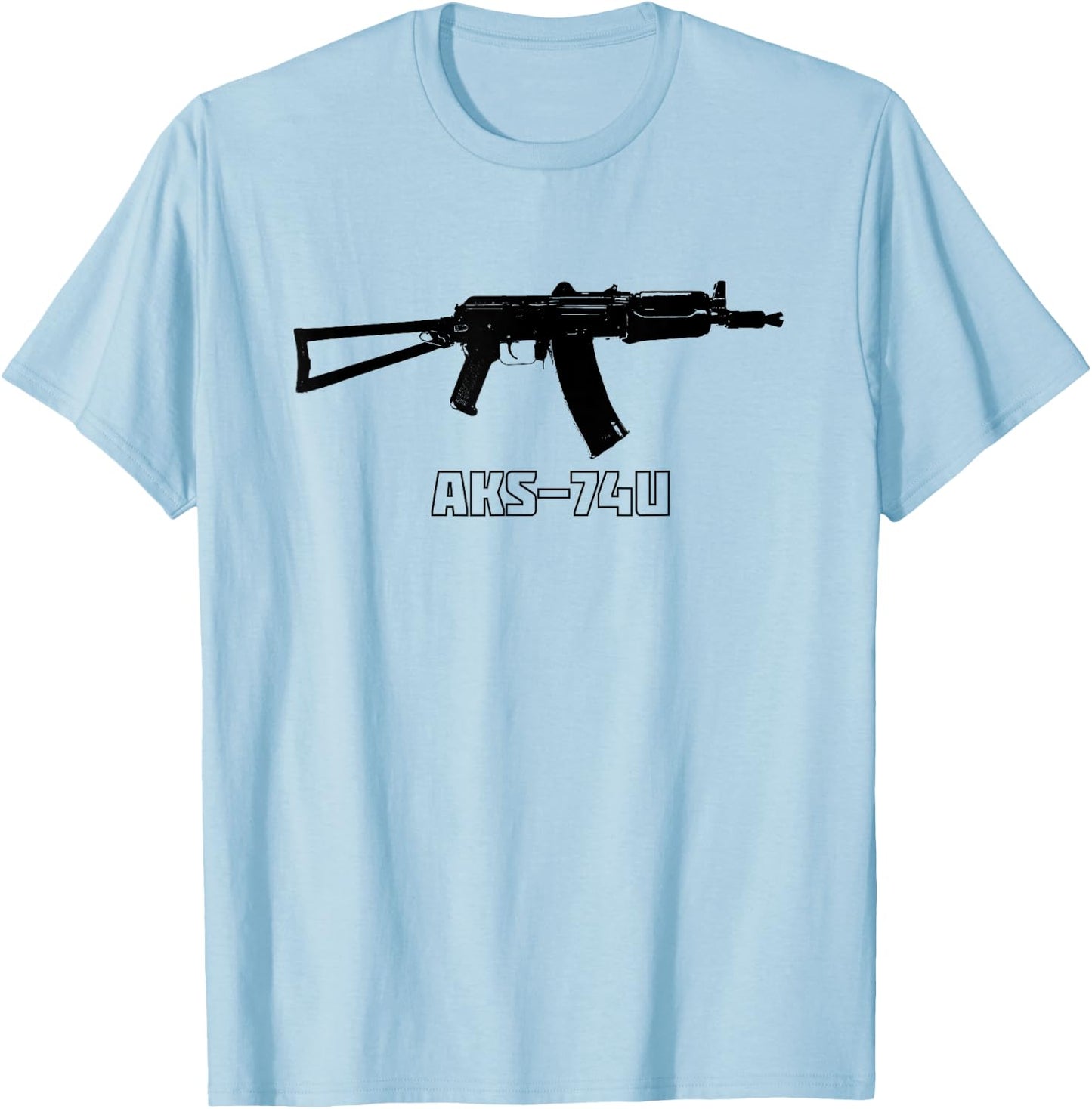 AKS-74U Krinkov Hemd Krinkov AK-47 AK-74 Krink T-Shirt - T-Shirt | Light Blue