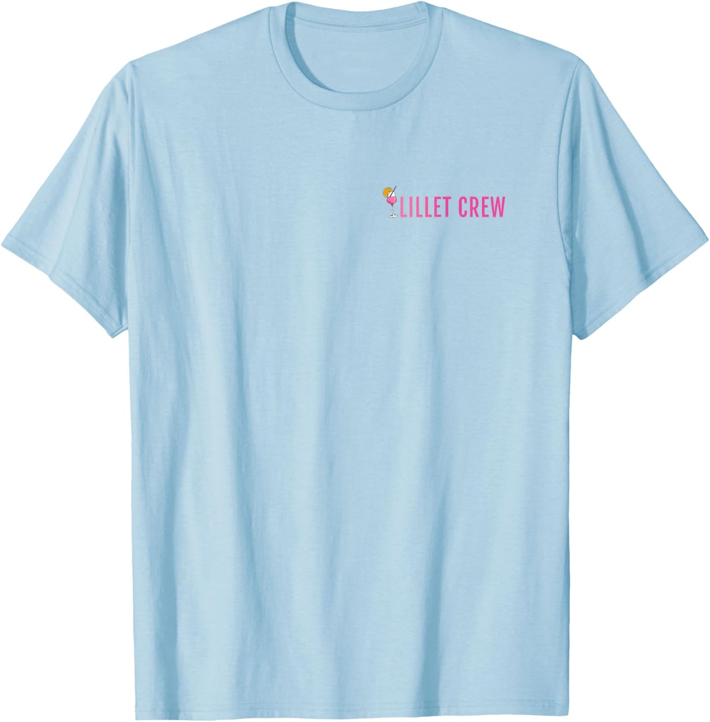 Lillet Crew Summer Alcohol Lillet , White T-Shirt - T-Shirt | Light Blue