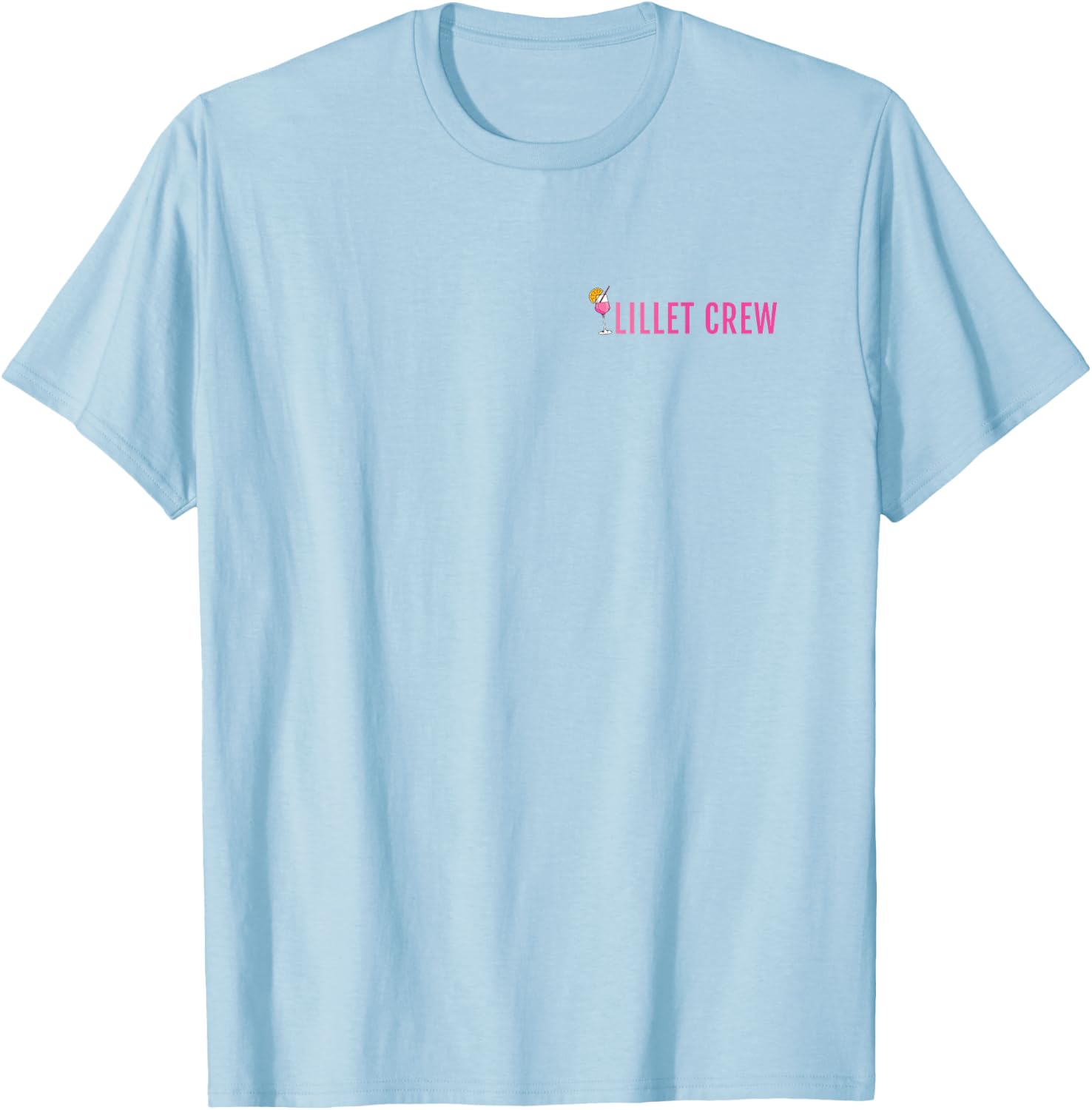 Lillet Crew Summer Alcohol Lillet , White T-Shirt - T-Shirt | Light Blue